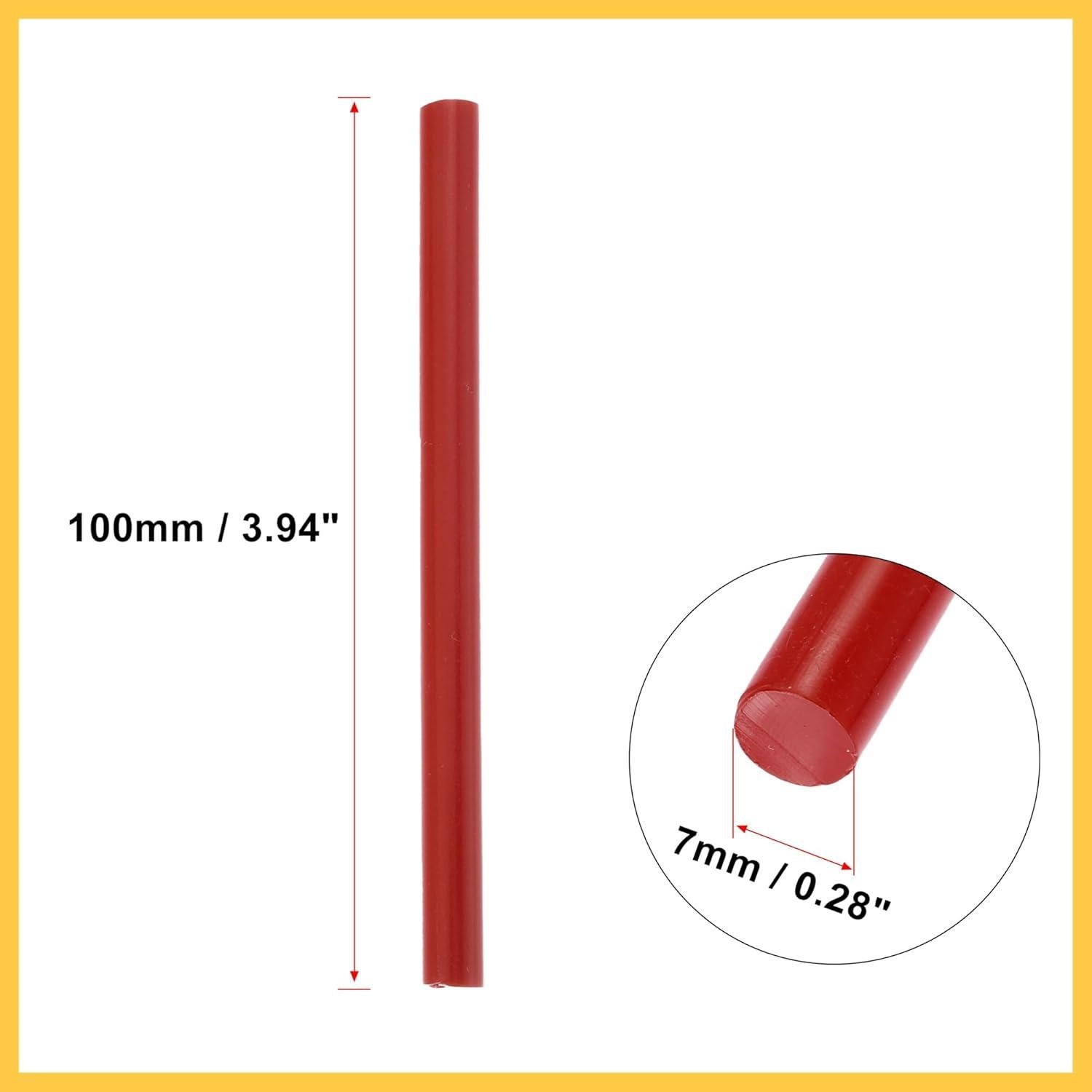 36pcs 7 x 100mm EVA Paintless Dent Repair Hot Melt Glue Sticks Red Universal for Car Auto Auto Replacement Parts