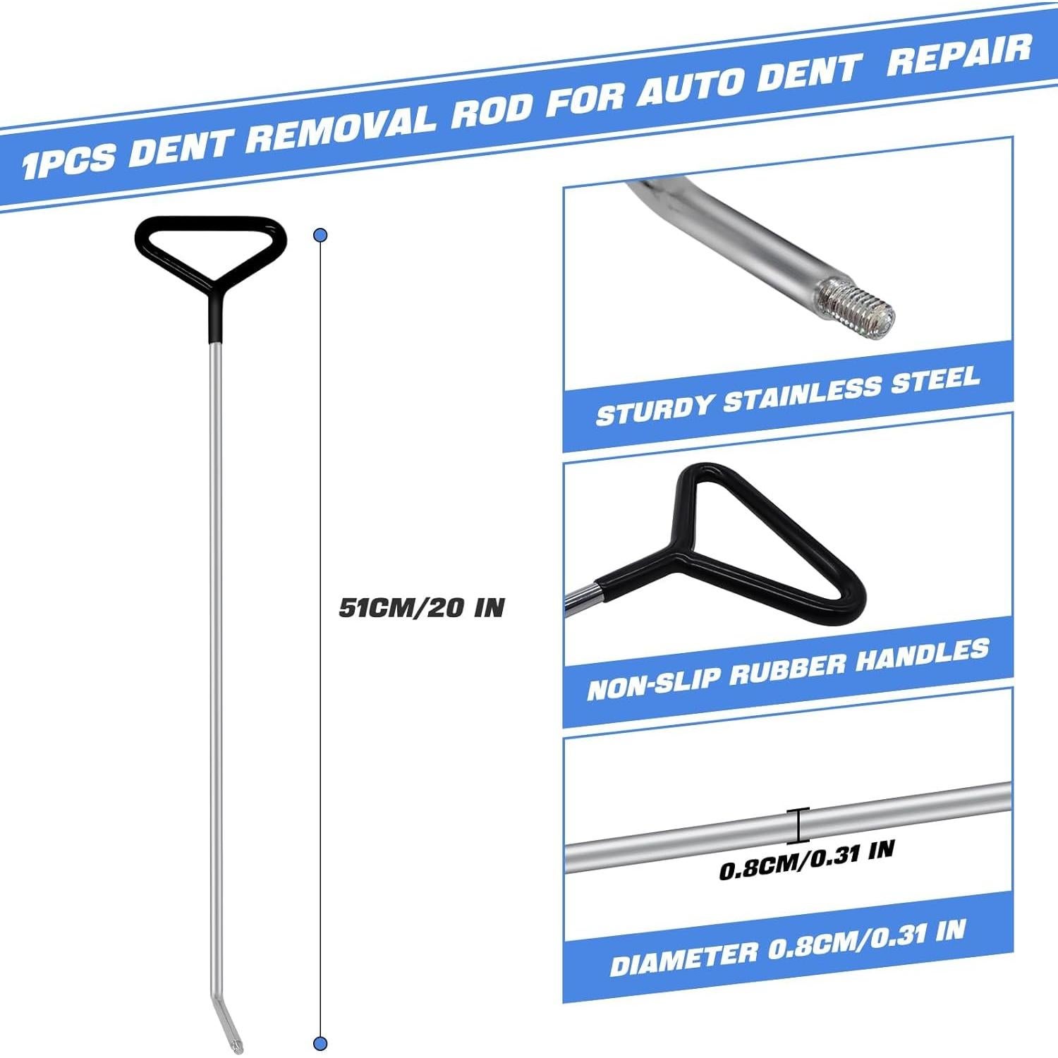 Kit de Varillas KINNIPON para Eliminación de Abolladuras 1 PCS