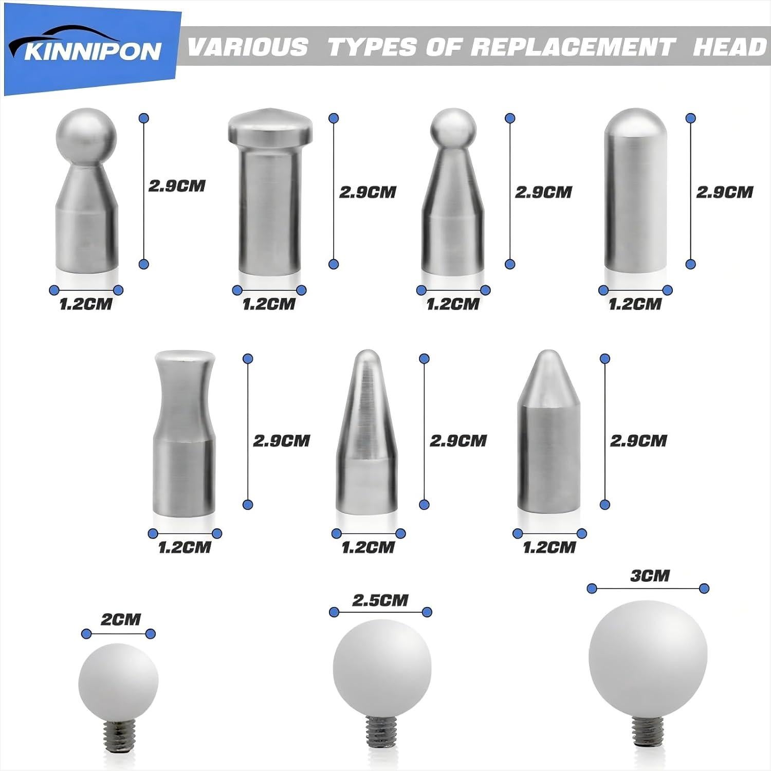 Kit de Varillas KINNIPON para Eliminación de Abolladuras 1 PCS