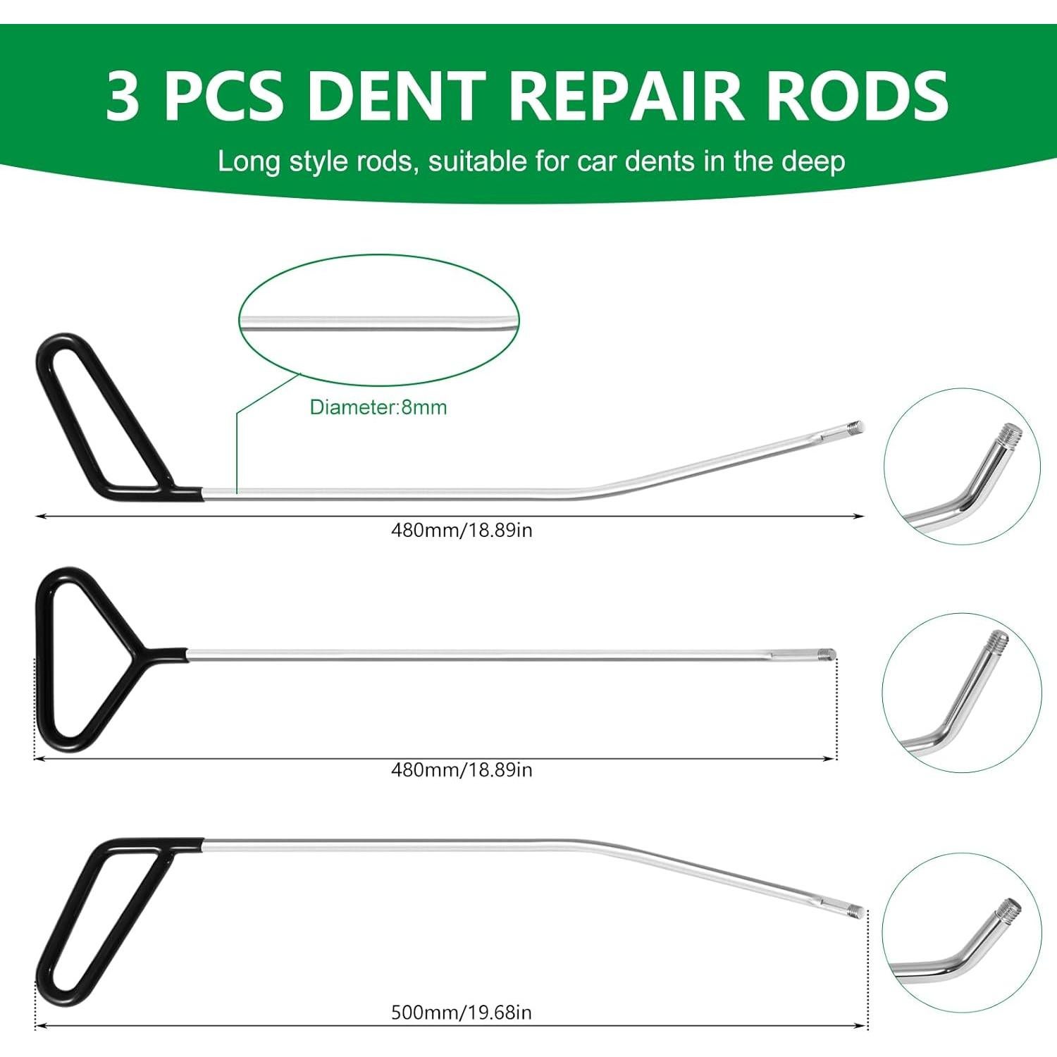 Kit de Eliminación de Abolladuras Poakkus 23PDR - 23 Piezas