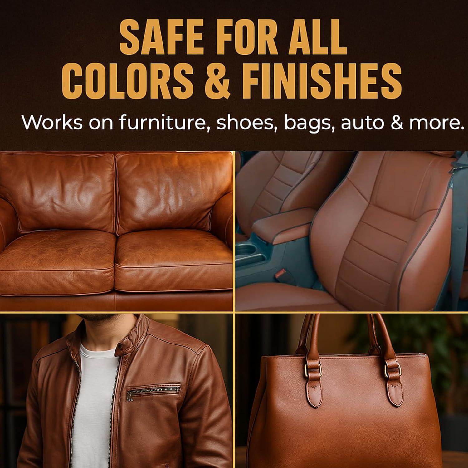 Kit Restaurador de Color de Cuero Designer Trends - Marrón Oscuro