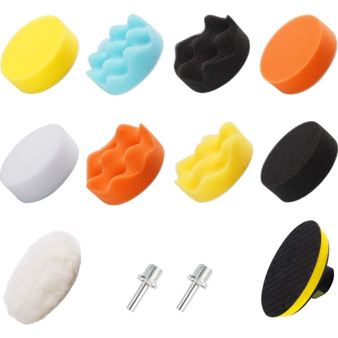 Kit de Almohadillas de Pulido MIDO 22PCS 3" para Taladro