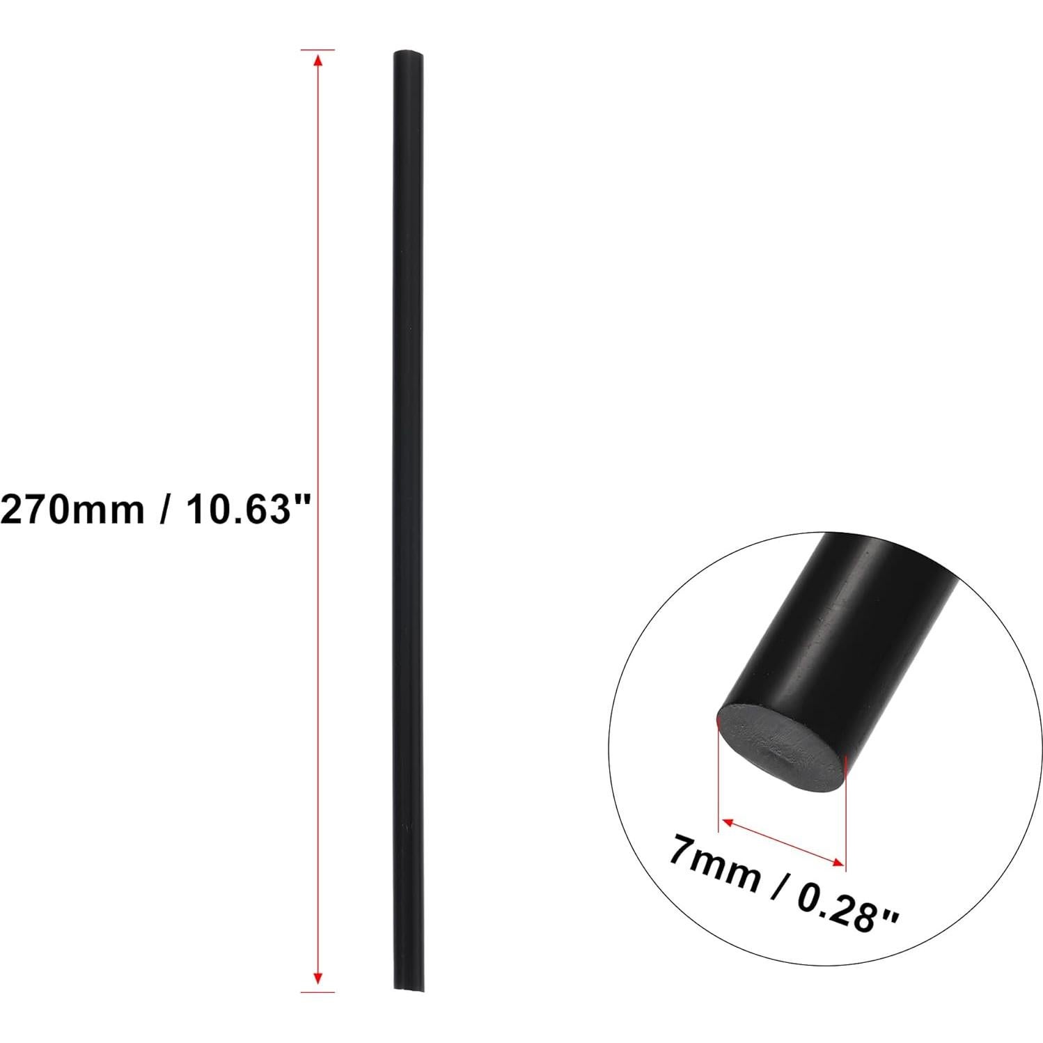 Palos de Pegamento Termofusible X AUTOHAUX 50pcs 7x270mm Negro