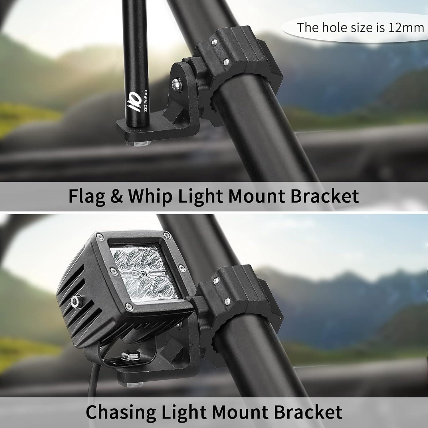 Soporte de Luz UTV Zidiyoruo 360° para Jaula 1.75-2"