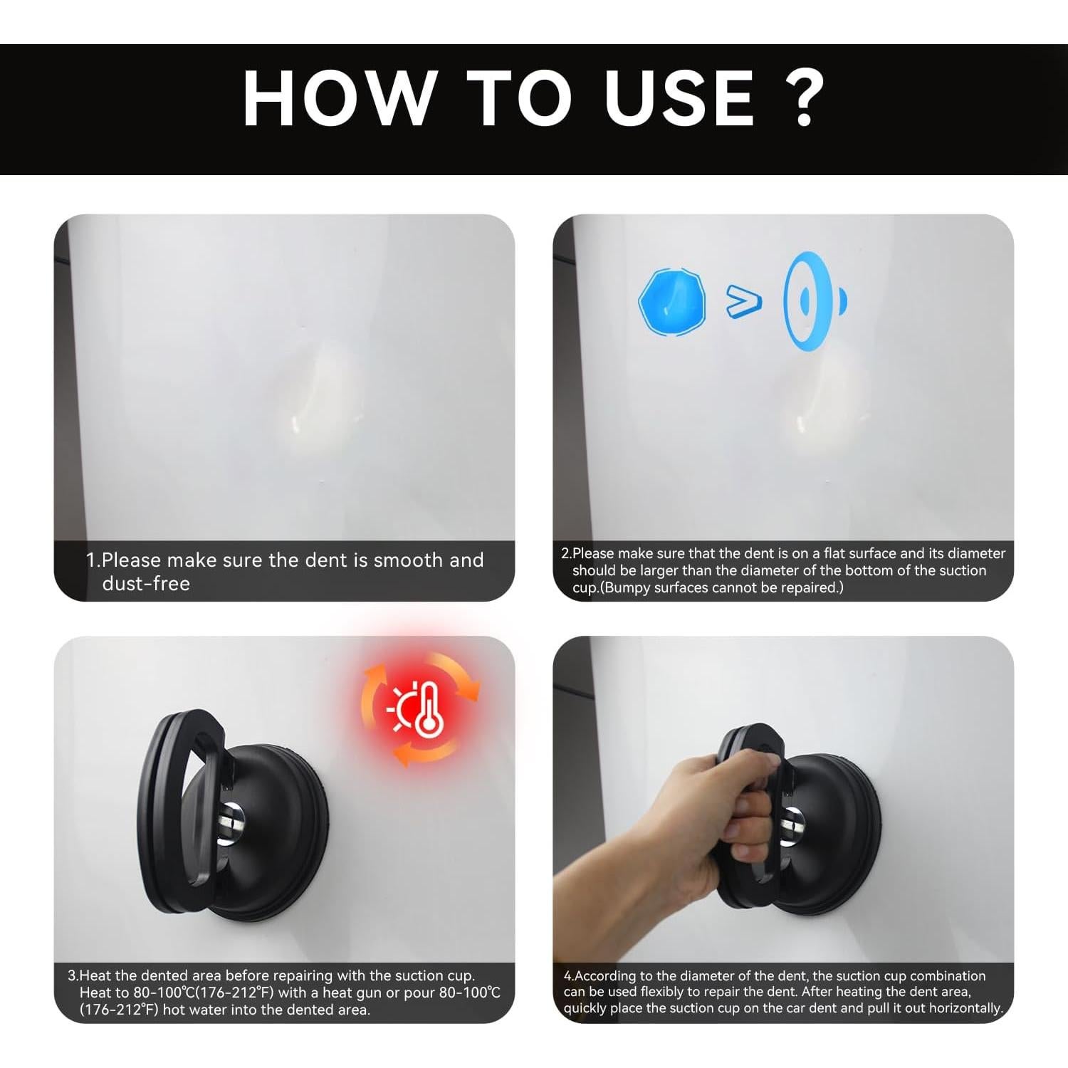 Kit Extractor de Abolladuras GOAKICHGO 2 Piezas - Grande y Pequeño