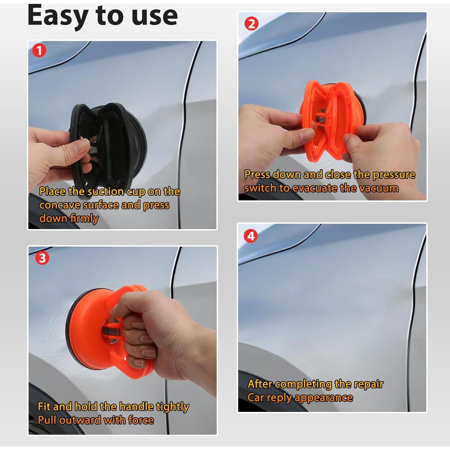 Extractor de Abolladuras de Coche Genérico Naranja - Kit Completo