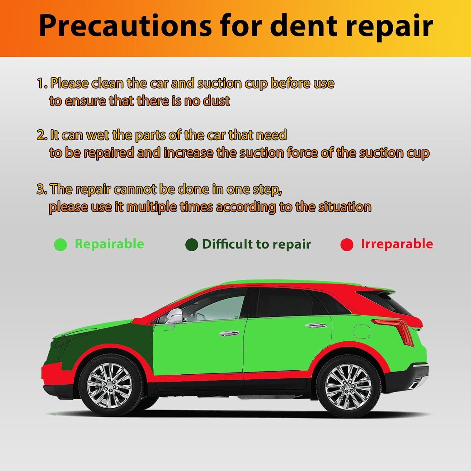 Extractor de Abolladuras de Coche Genérico Naranja - Kit Completo