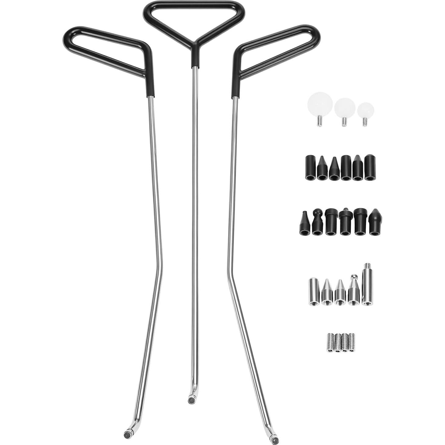 Kit de Reparación de Abolladuras QWORK QS16619, 3 Varillas y 20 Puntas