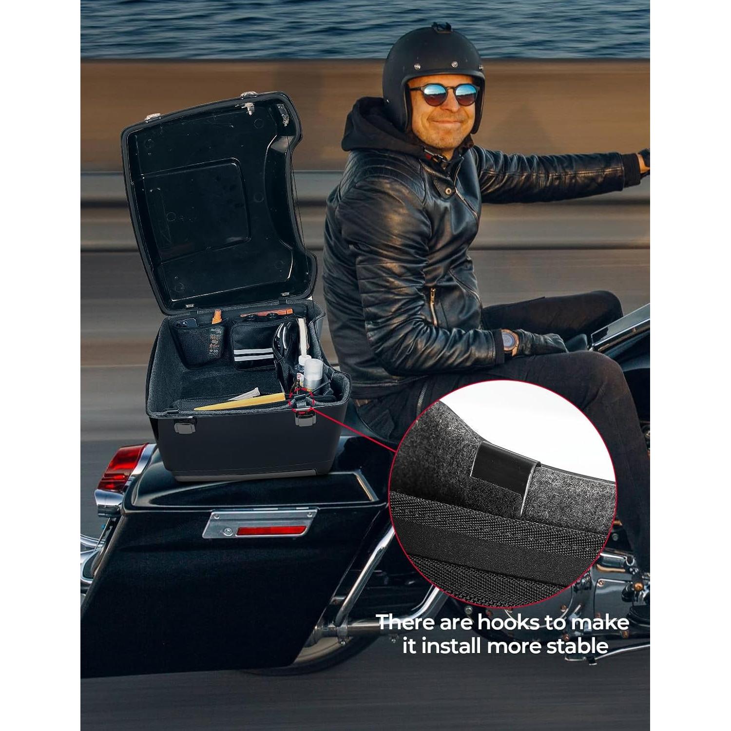 Organizador KEMIMOTO para Tour Pack 2014-2024 con Ganchos