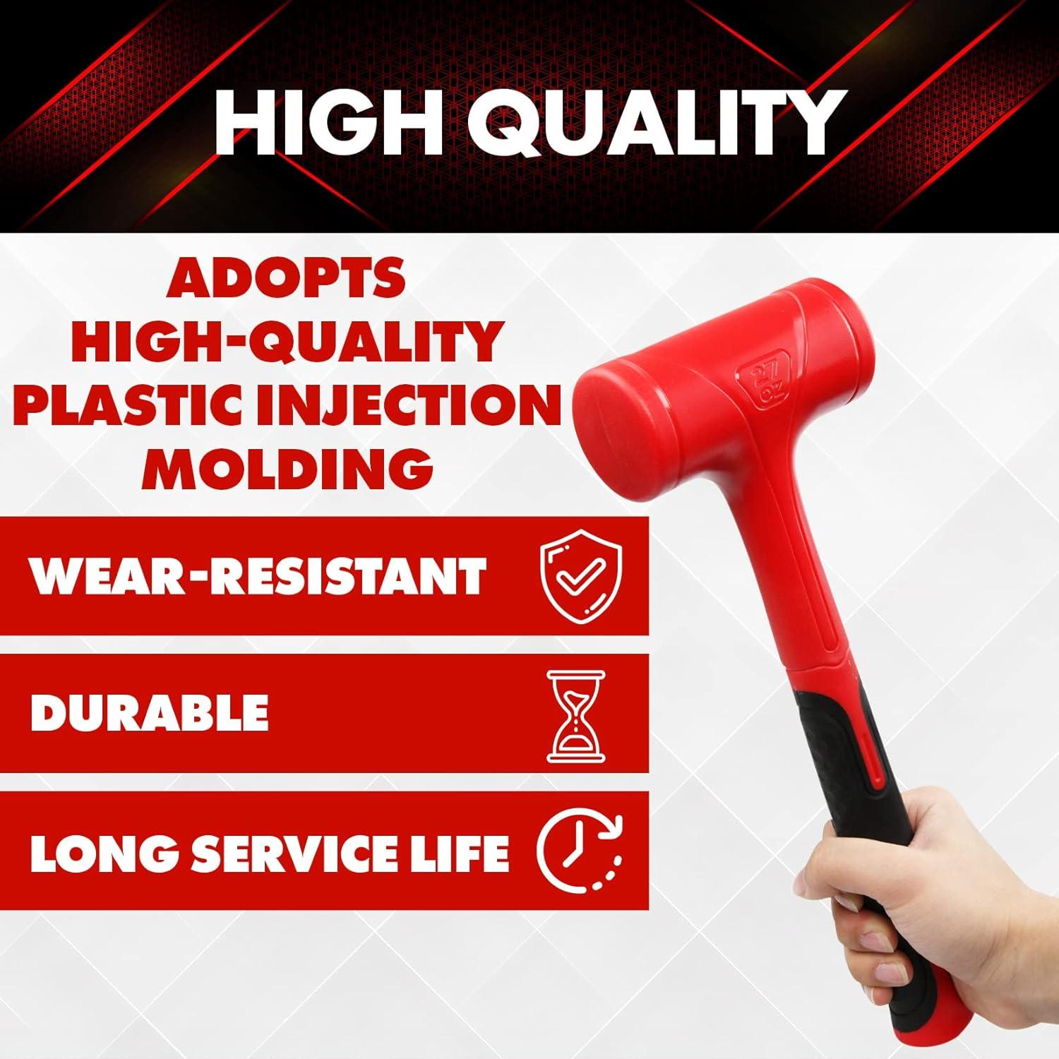 Juego de Martillos de Golpe Muerto YIYITOOLS 3 Piezas 0.45kg 0.68kg 1.36kg