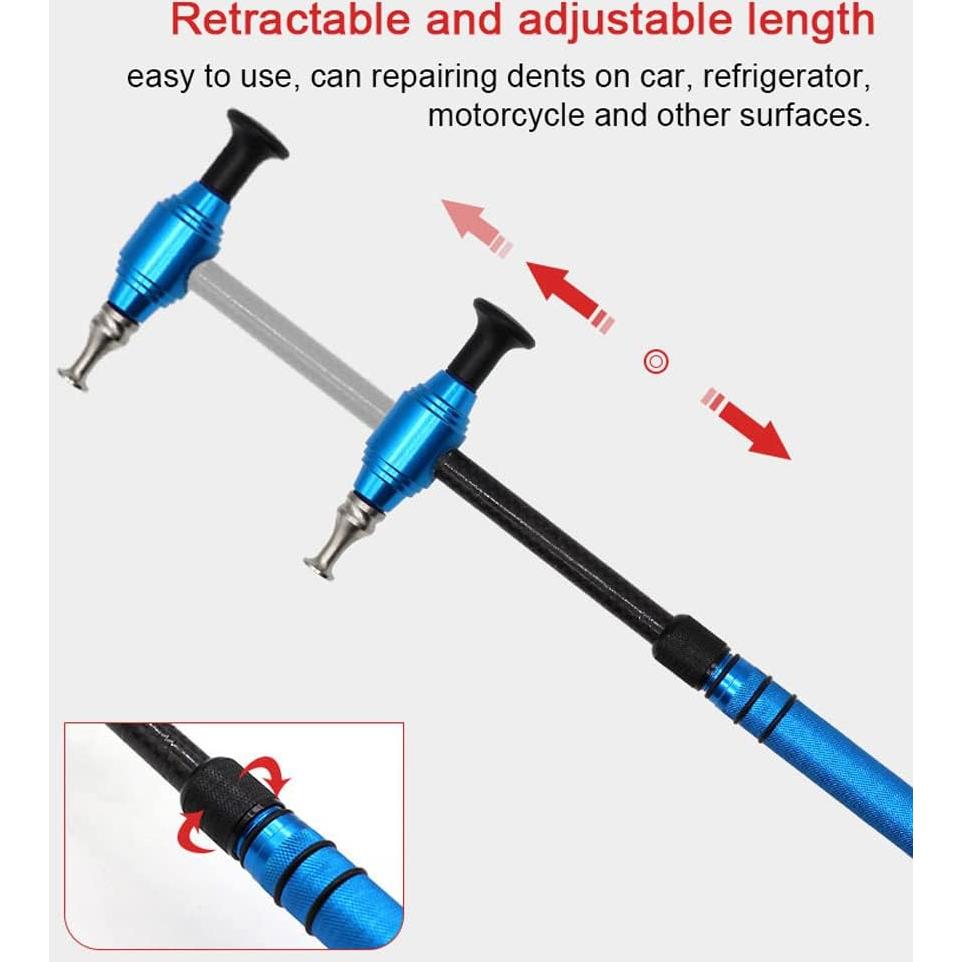 Martillo Telescópico de Reparación de Abolladuras ERYUE 37-56.5cm