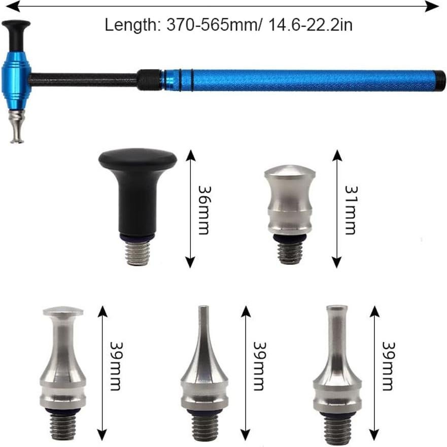 Martillo Telescópico de Reparación de Abolladuras ERYUE 37-56.5cm