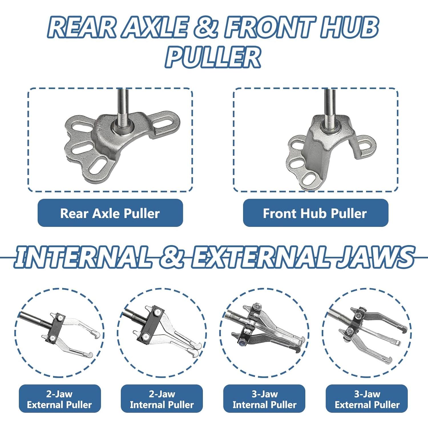 Juego de Extractores de Martillo Deslizante Bicos 9 Vías 7.59 kg