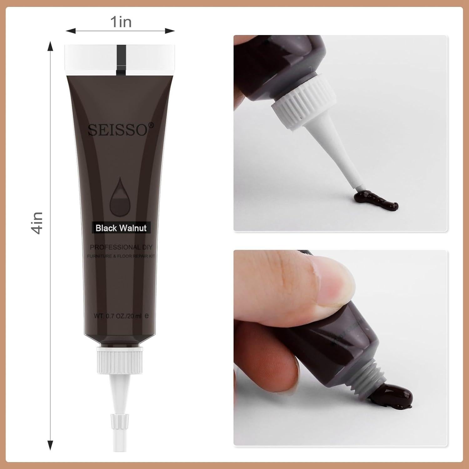 Kit de Reparación de Muebles SEISSO - 12 Colores Relleno de Madera