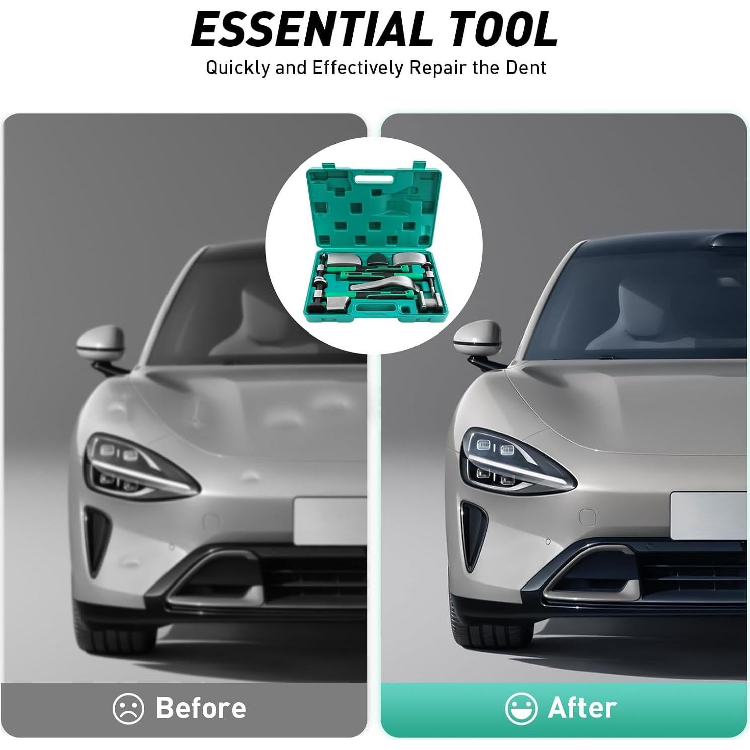 Kit de Reparación de Abolladuras NTNOEA 9 Piezas Verde