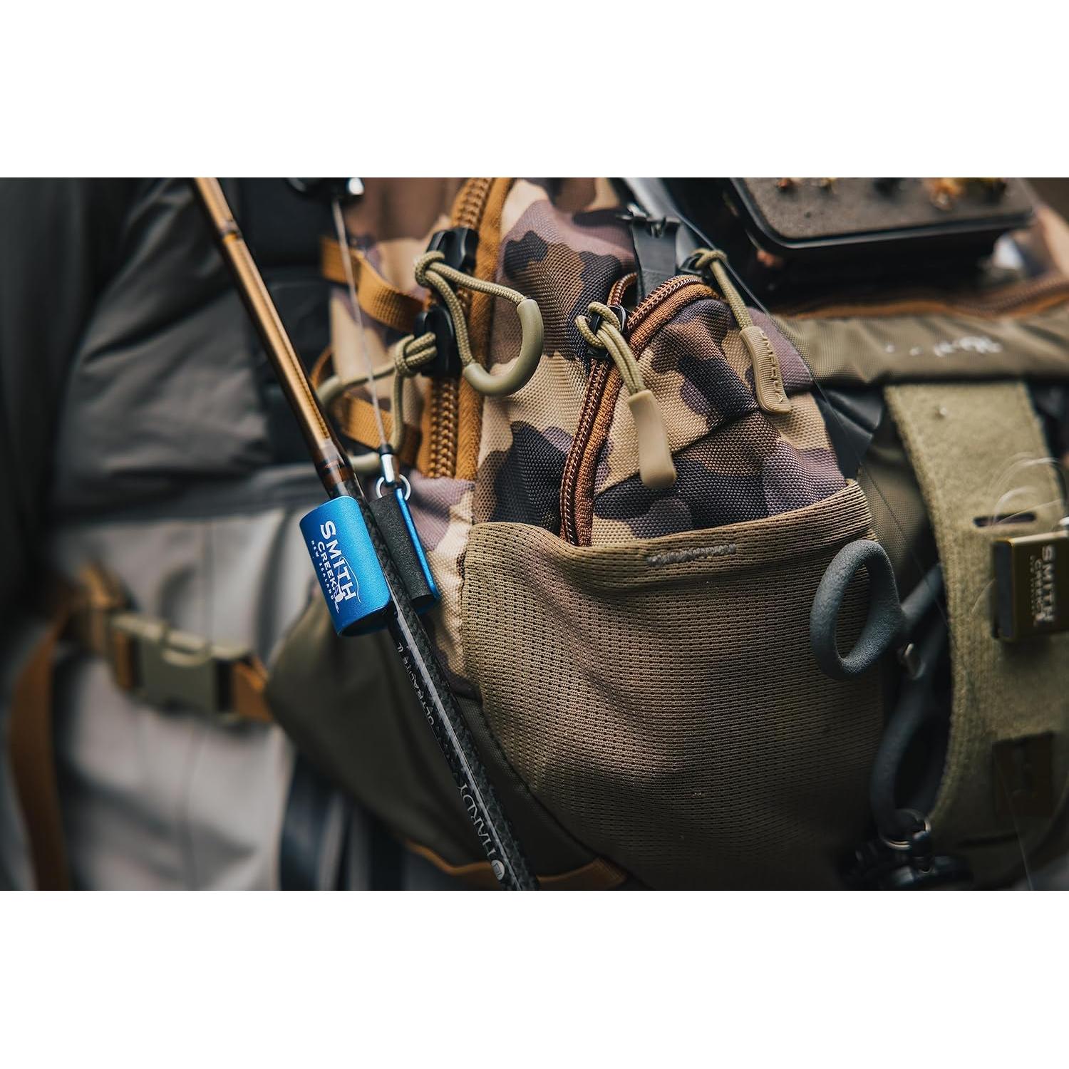 Clip de Varilla Smith Creek Azul con Zinger para Pesca