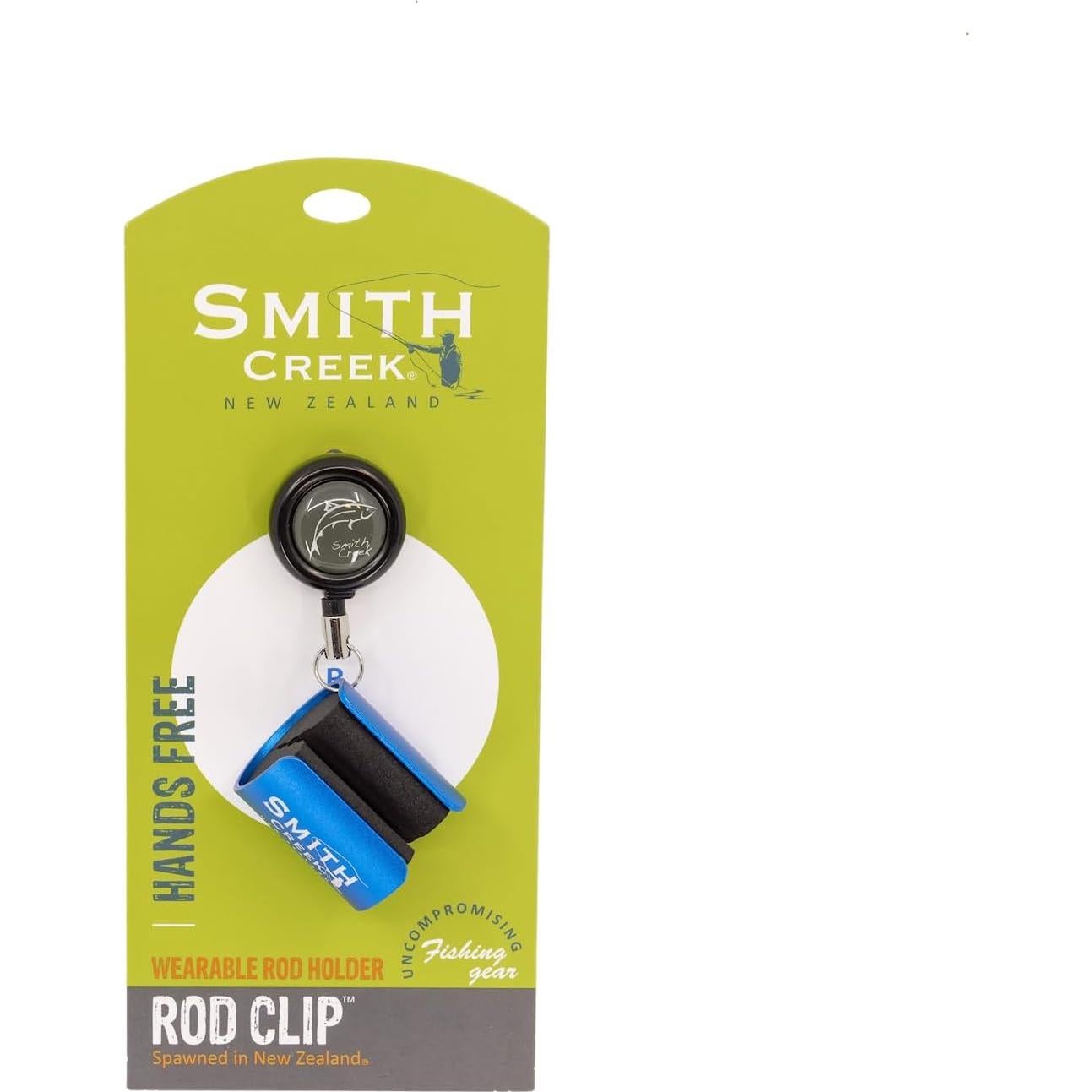 Clip de Varilla Smith Creek Azul con Zinger para Pesca