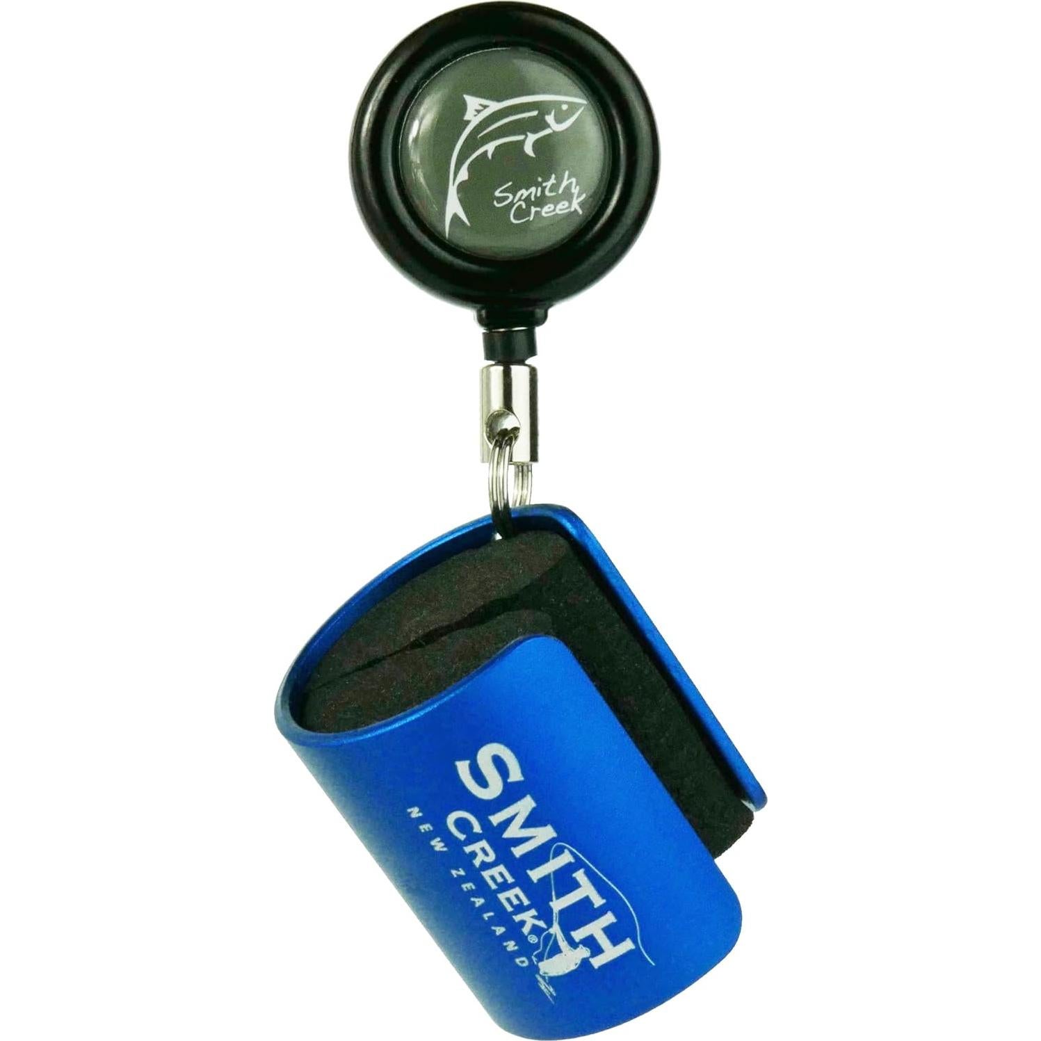 Clip de Varilla Smith Creek Azul con Zinger para Pesca