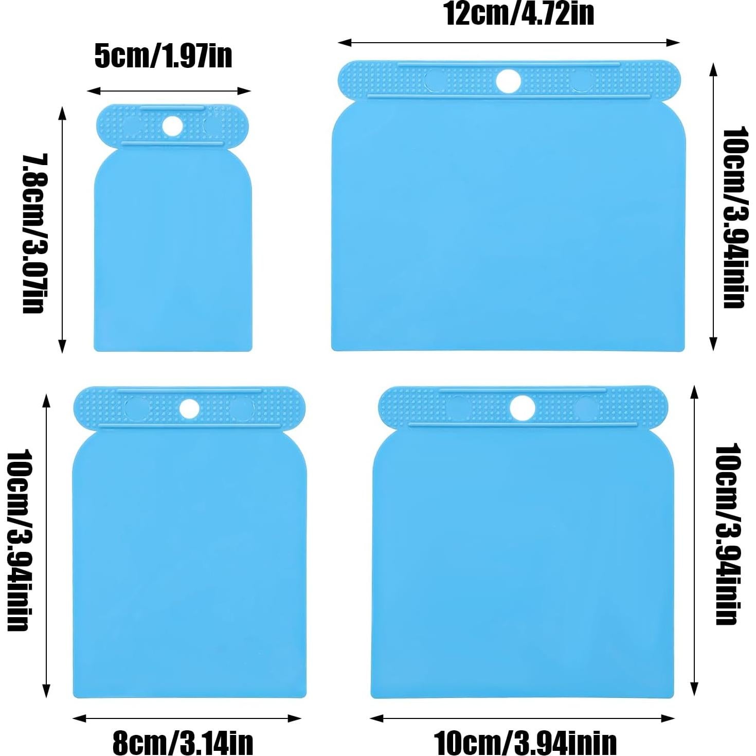 Juego de Espátulas para Relleno de Carrocería QfwdfcTrenz 4 Piezas