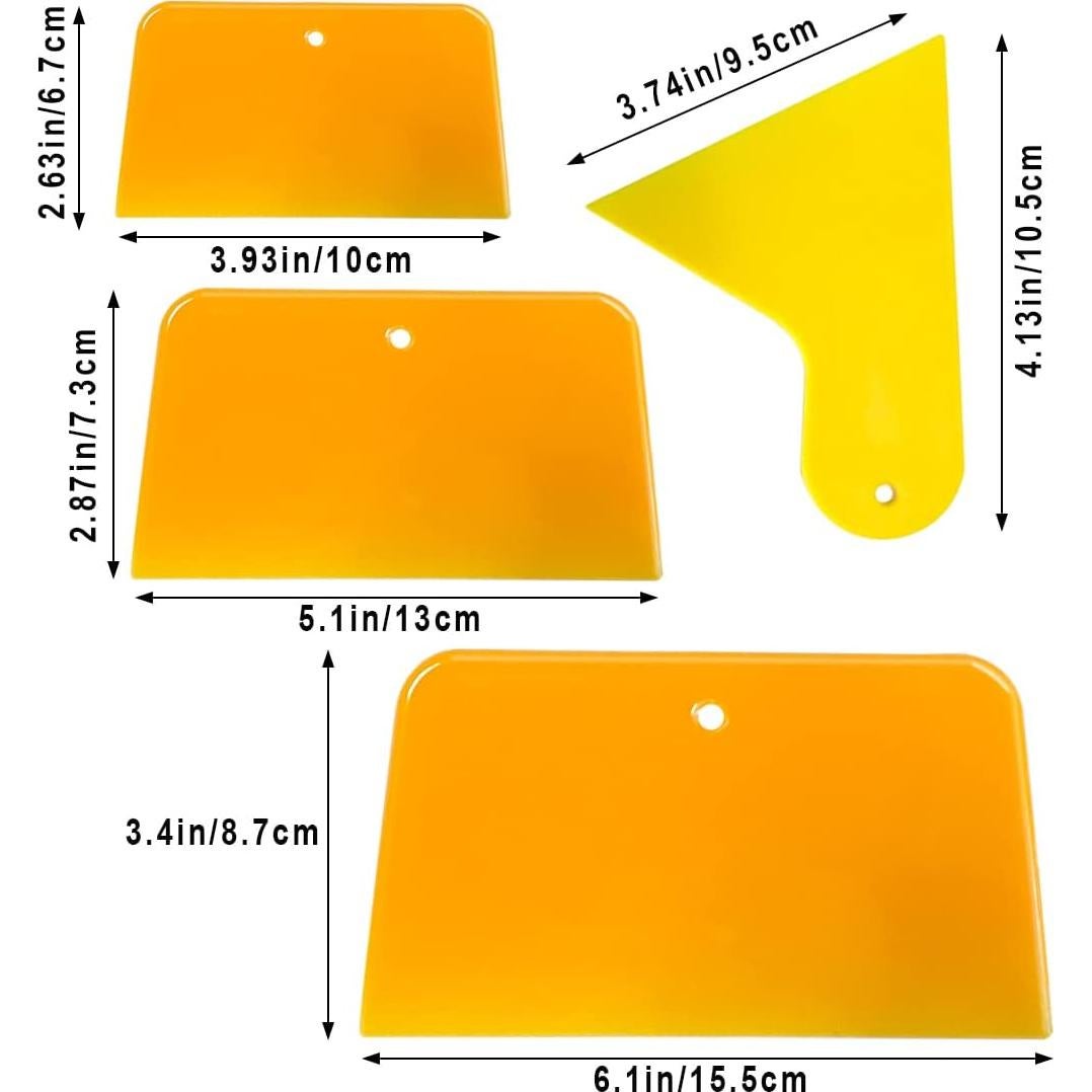 10 Espátulas de Relleno de Carrocería AYWFEY - 4 Tamaños
