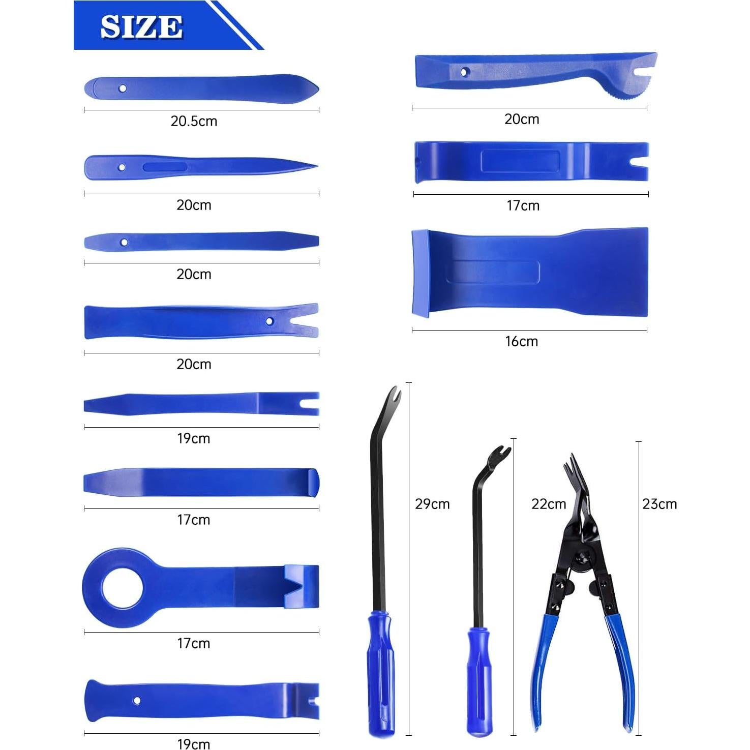 Kit de Herramientas de Remoción de Molduras Poraxy 19 Pcs
