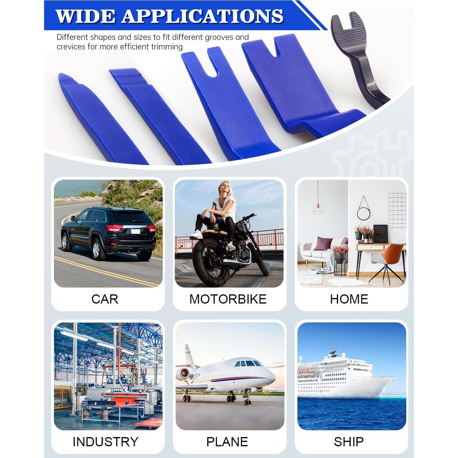 Kit de Herramientas de Remoción de Molduras Poraxy 19 Pcs