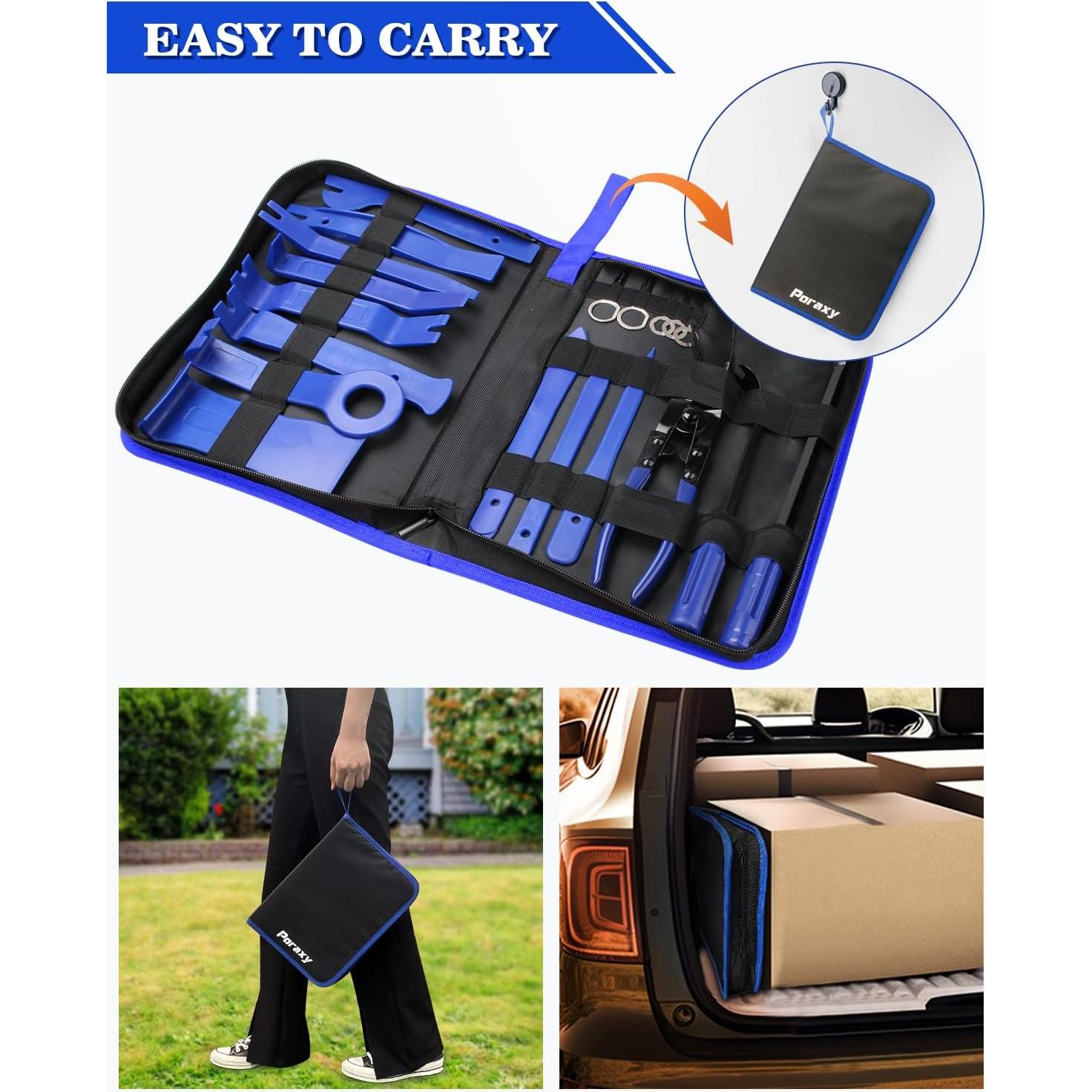 Kit de Herramientas de Remoción de Molduras Poraxy 19 Pcs