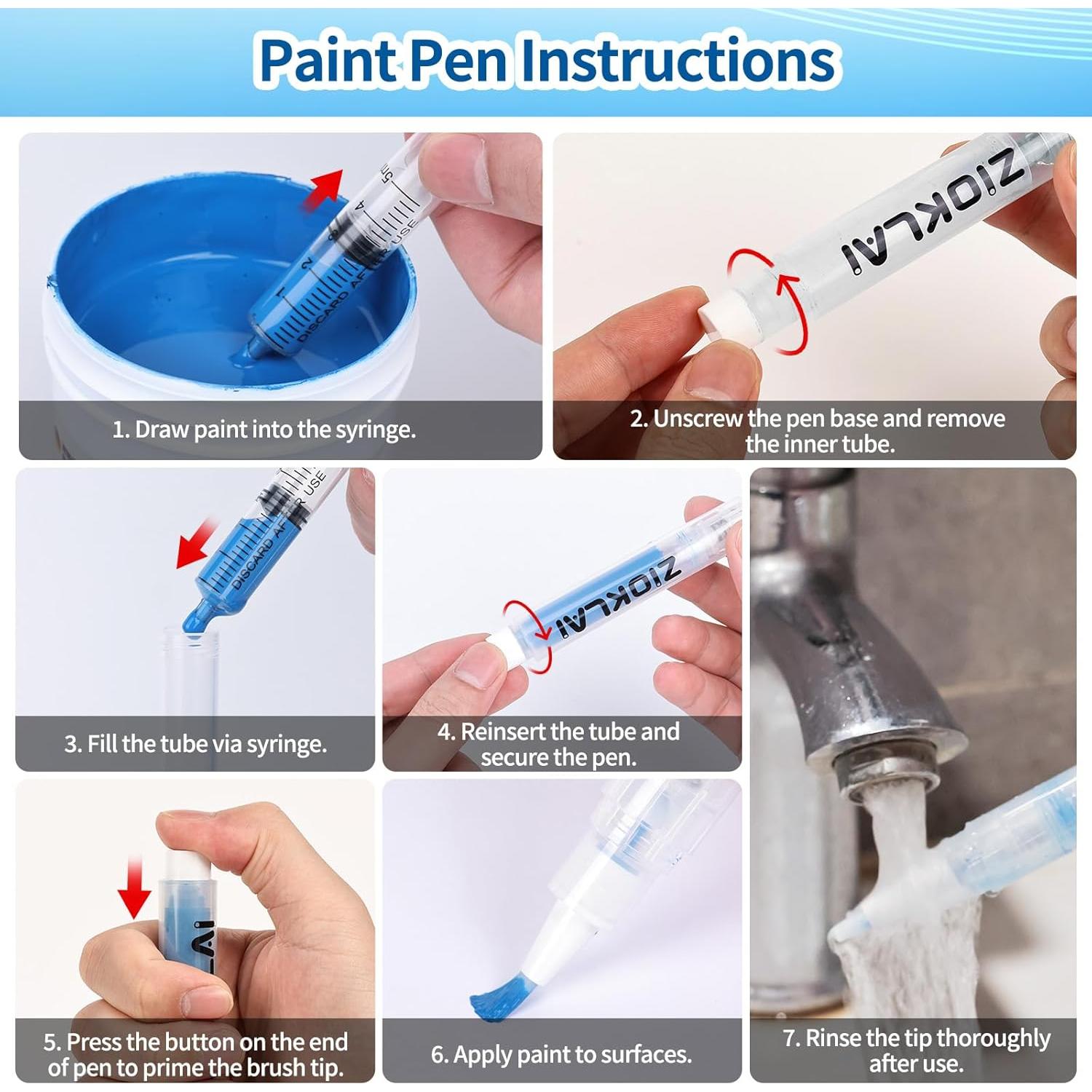 Kit de Bolígrafos de Pintura de Retoque ZIOKLAI 3 Unidades