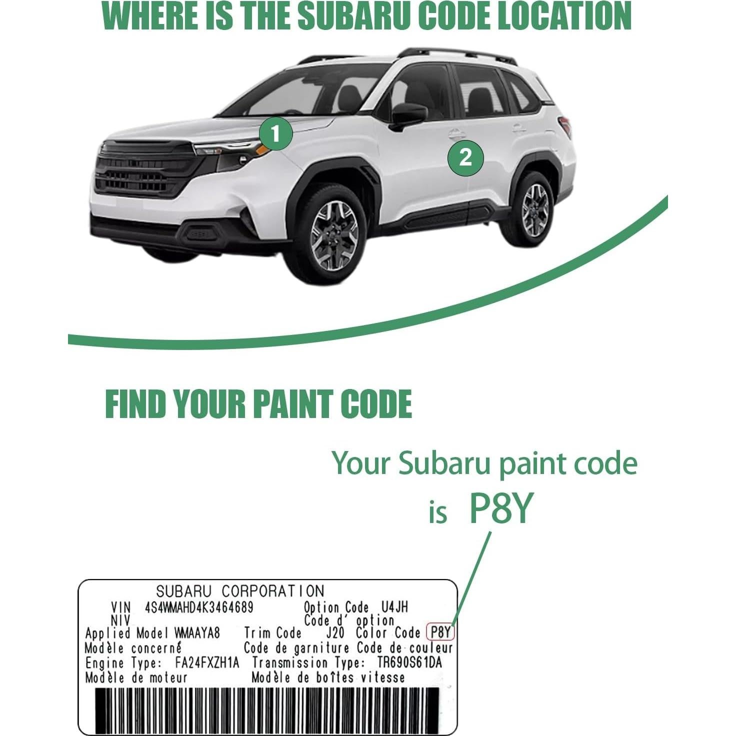 Lápiz de Reparación de Pintura Cardiality Naranja Brillante PAK para Subaru