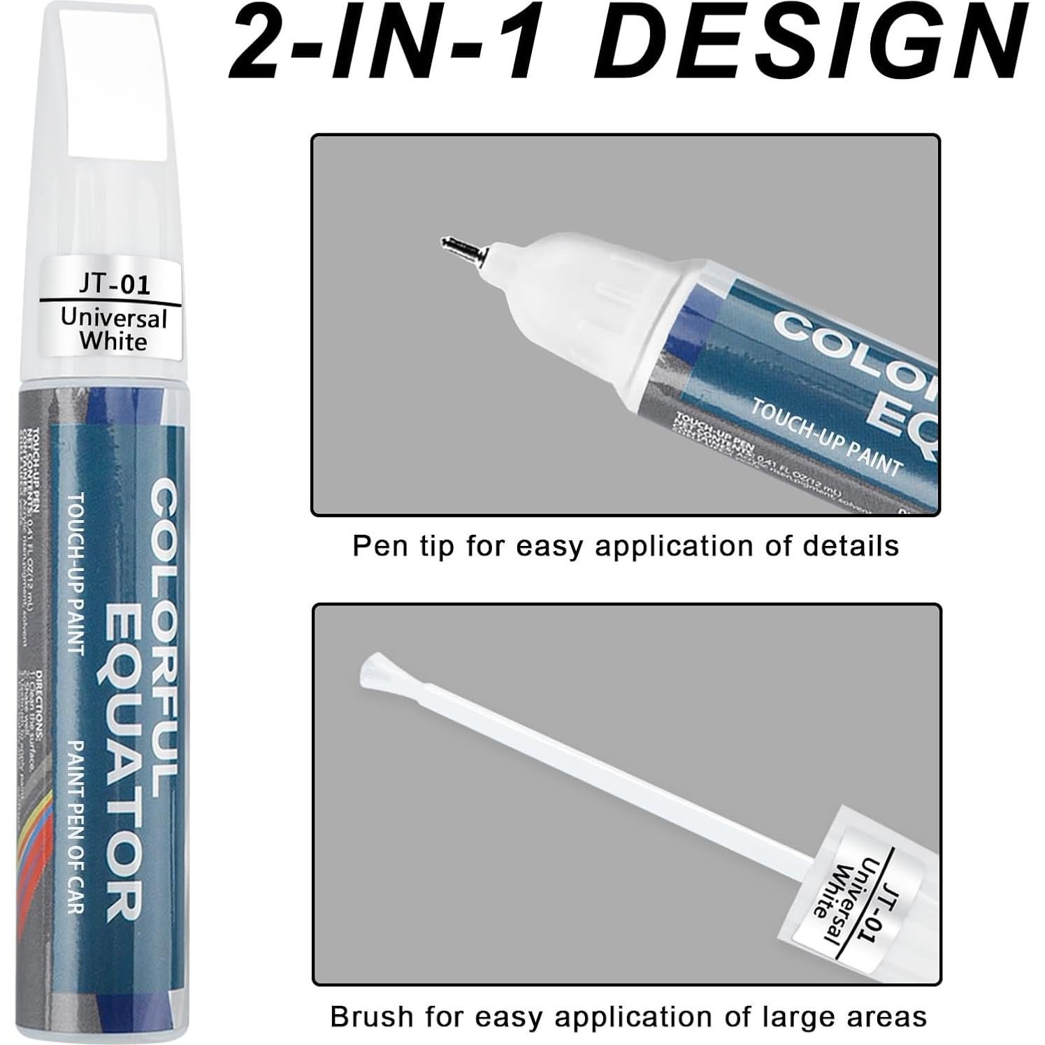 Bolígrafo de Pintura para Tocar vvag Blanco 50ml Secado Rápido