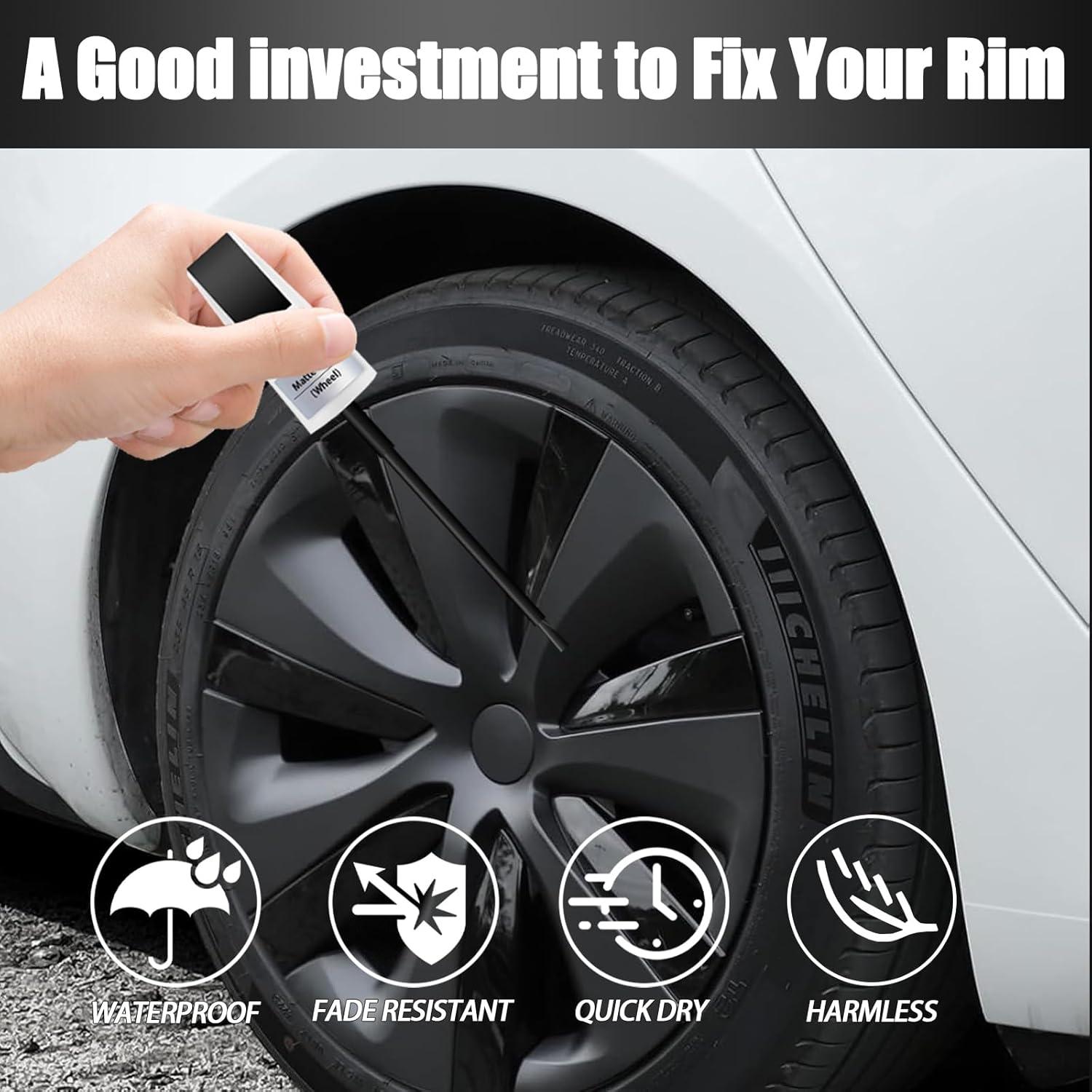 Pintura de Retoque Midnight Silver SNSIR para Llantas Tesla