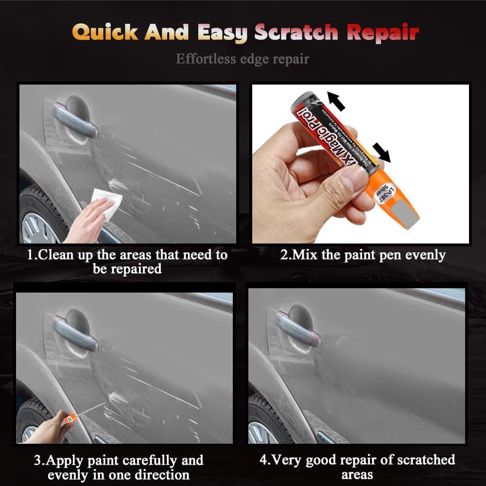 Pintura de Retoque QZTYTY 29.57ml Plata para Arañazos