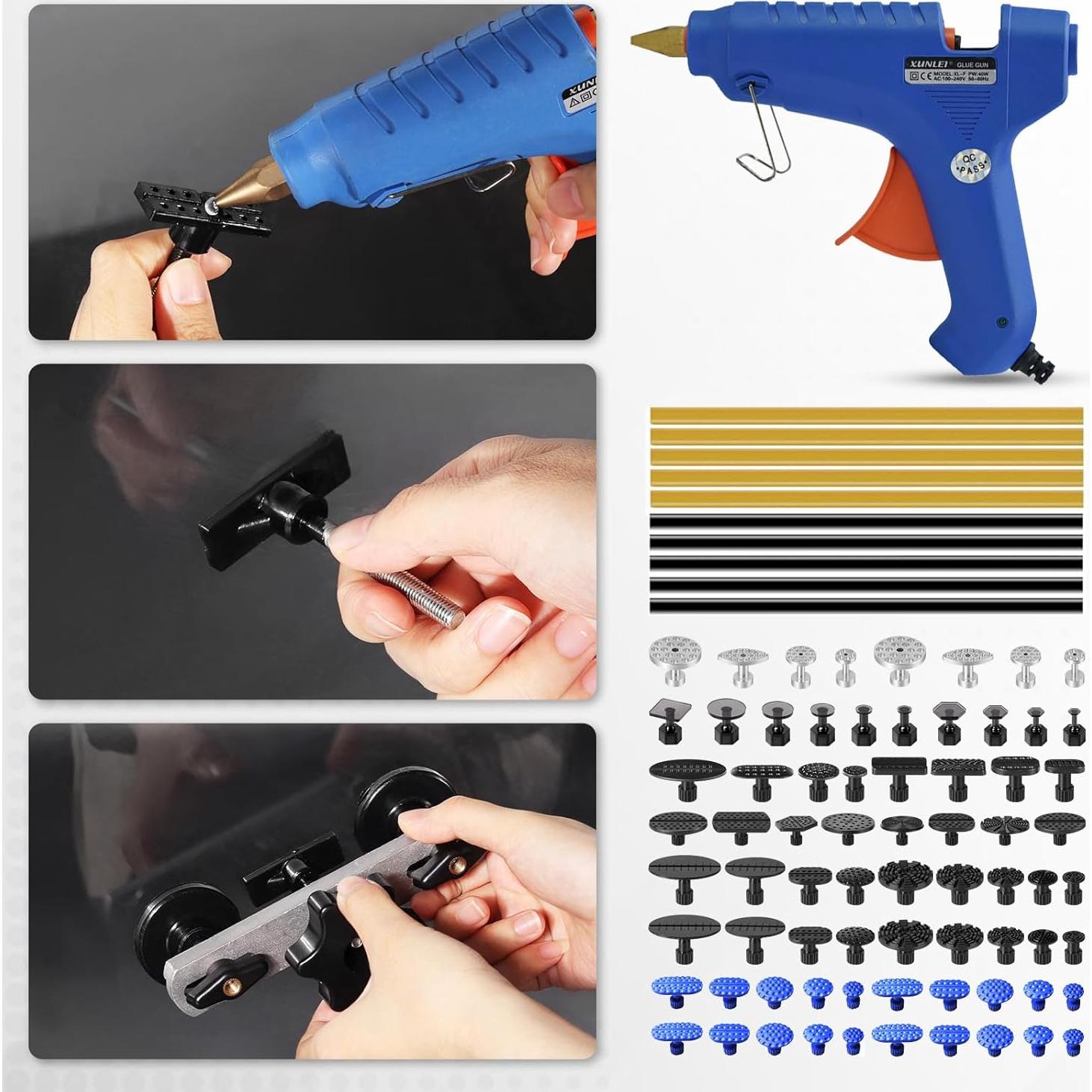 Kit de Reparación de Abolladuras WHDZ 2 en 1 con Extractores