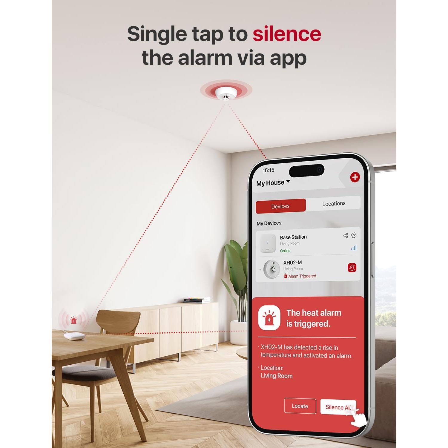 Alarma de Calor Inteligente X-Sense XH02-M con Batería 10 Años