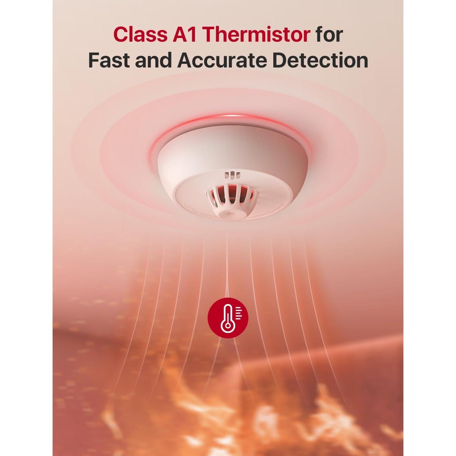 Alarma de Calor Inteligente X-Sense XH02-M con Batería 10 Años