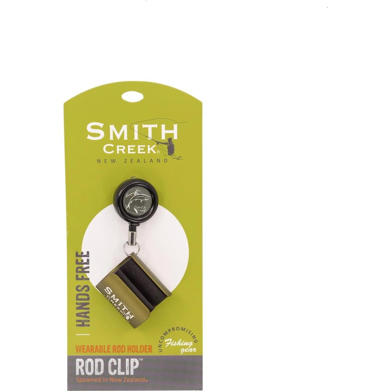 Clip de Varilla Smith Creek Verde con Zinger Ajustable