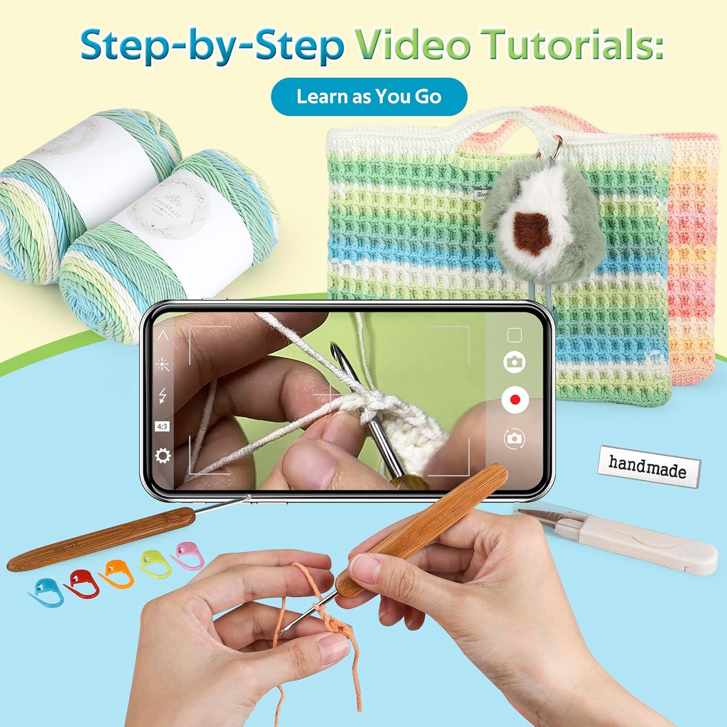 Kit de Crochet CrochEaze para Principiantes con Tutoriales