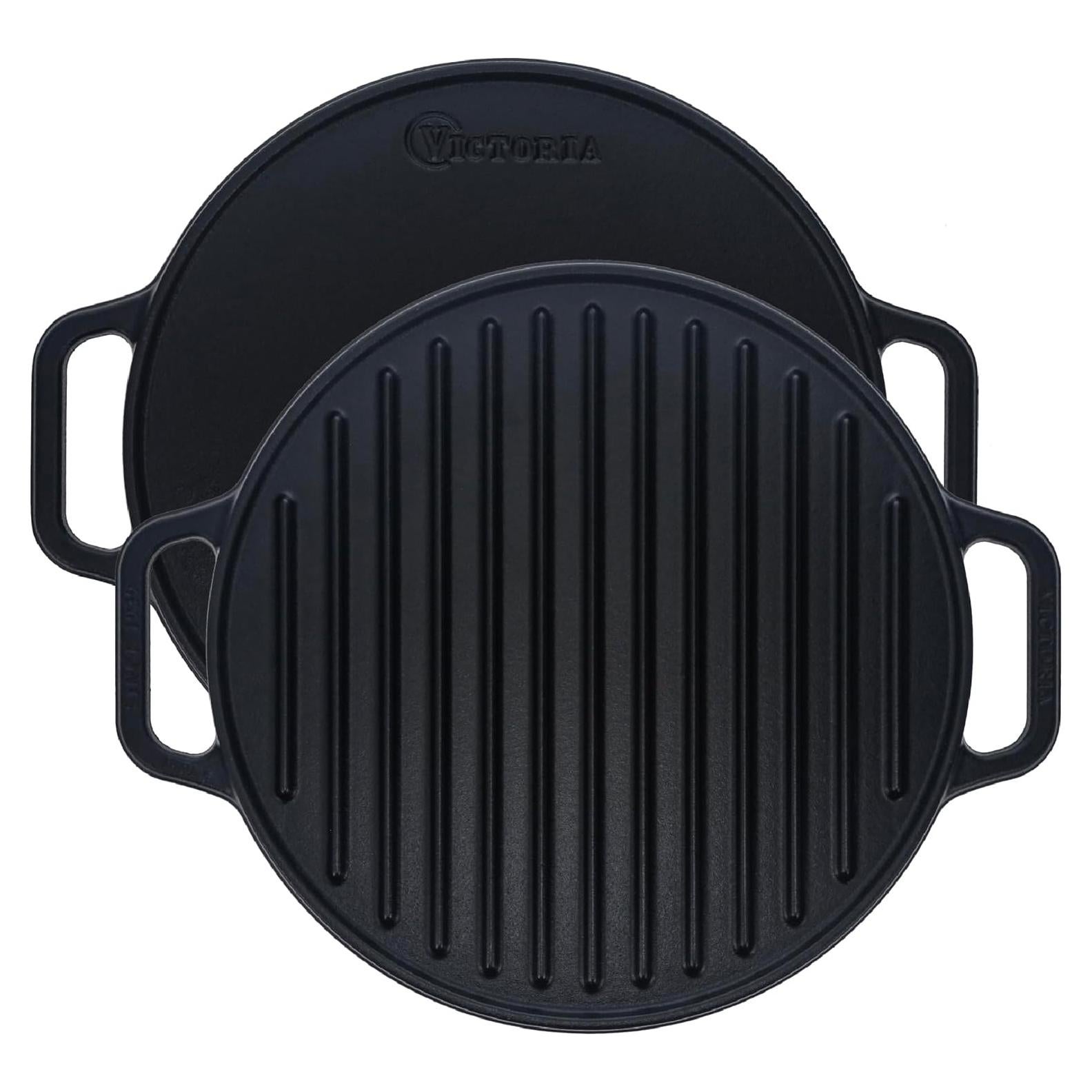 Parrilla Redonda Hierro Fundido Victoria 31.75 cm Sazonada