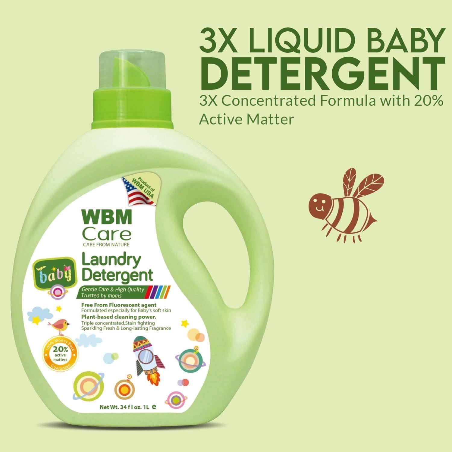 Detergente Líquido Ecológico WBM para Ropa de Bebé 1006 ml