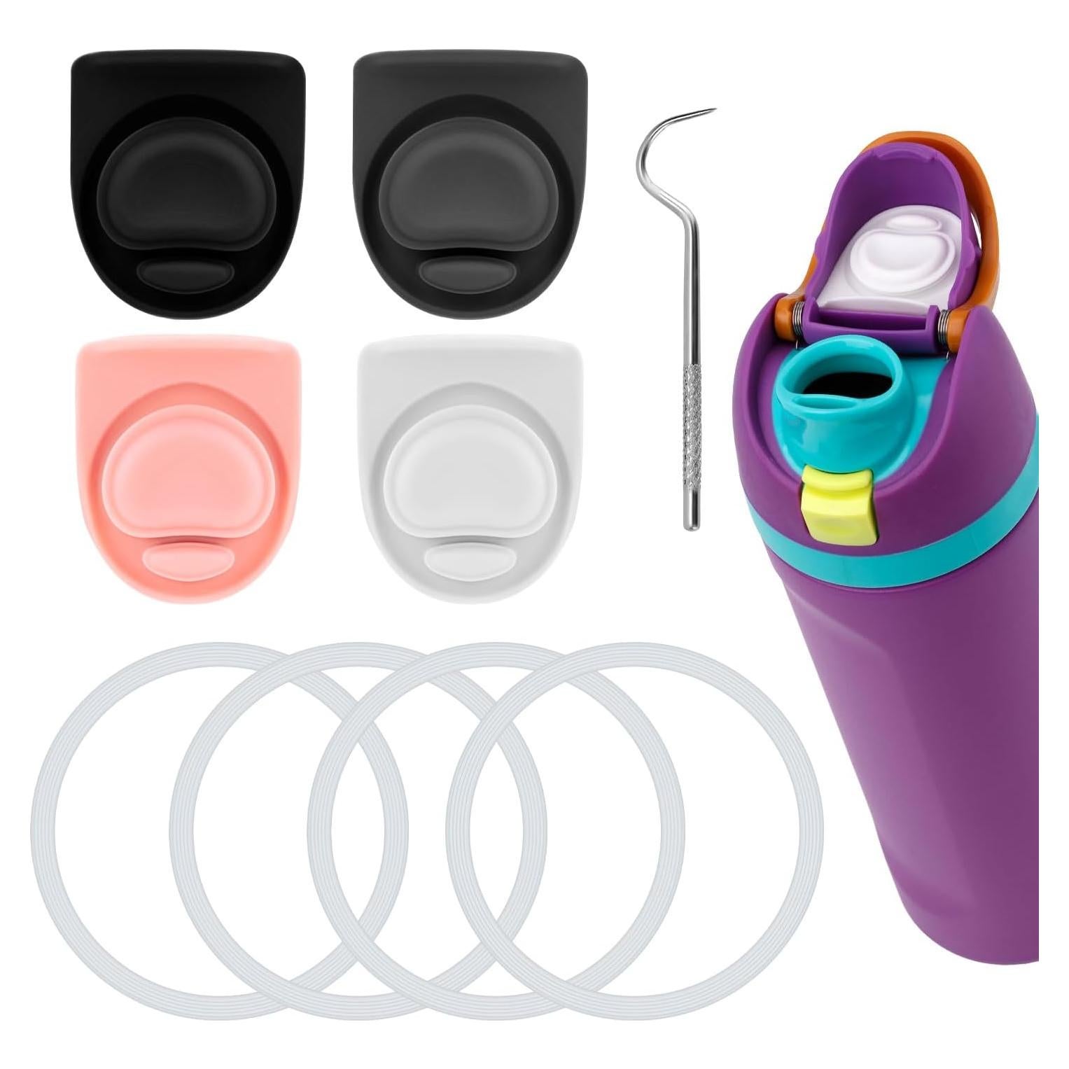 9 Piezas Repuesto Owala FreeSip - Tapones y O-Rings Silicona