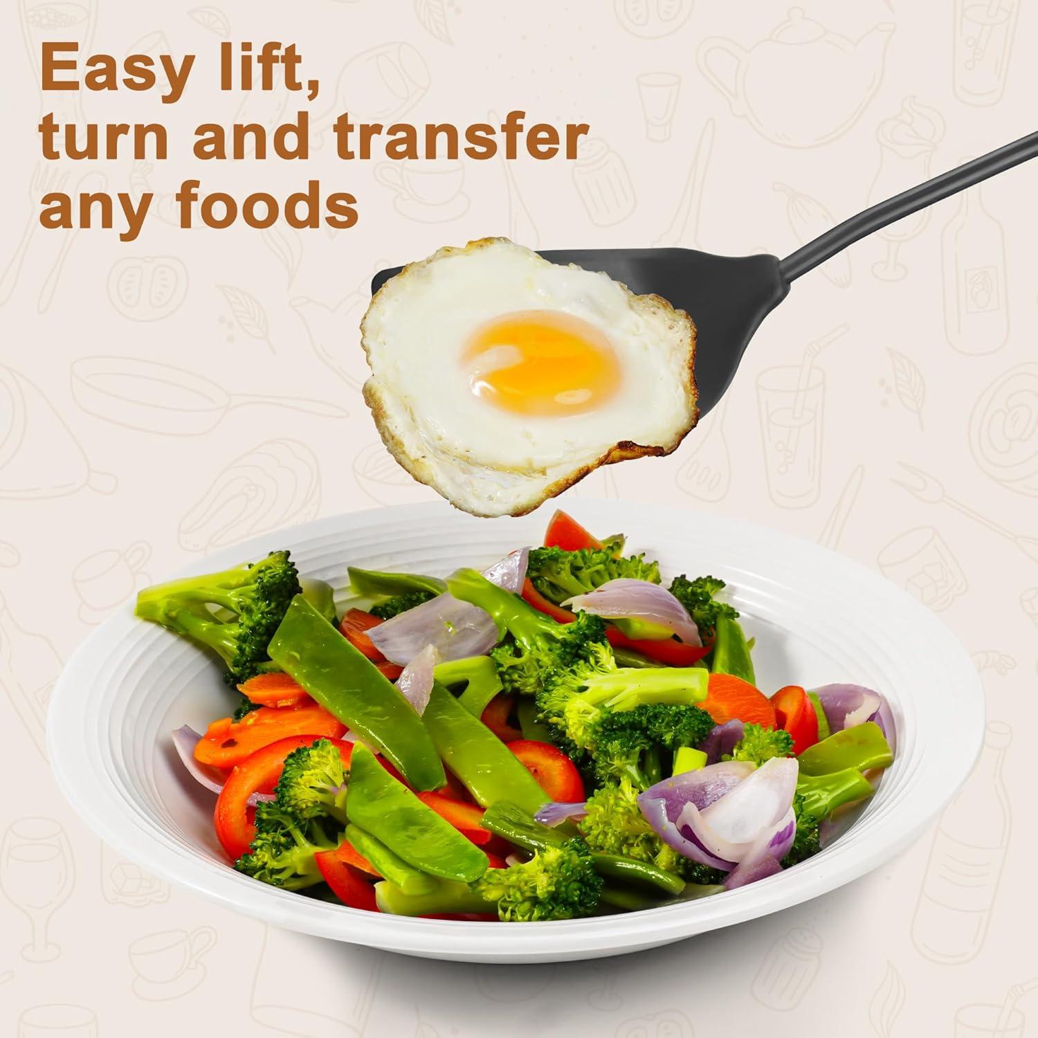 Juego de Espátulas de Silicona FJNATINH - Utensilios de Cocina 2 Piezas