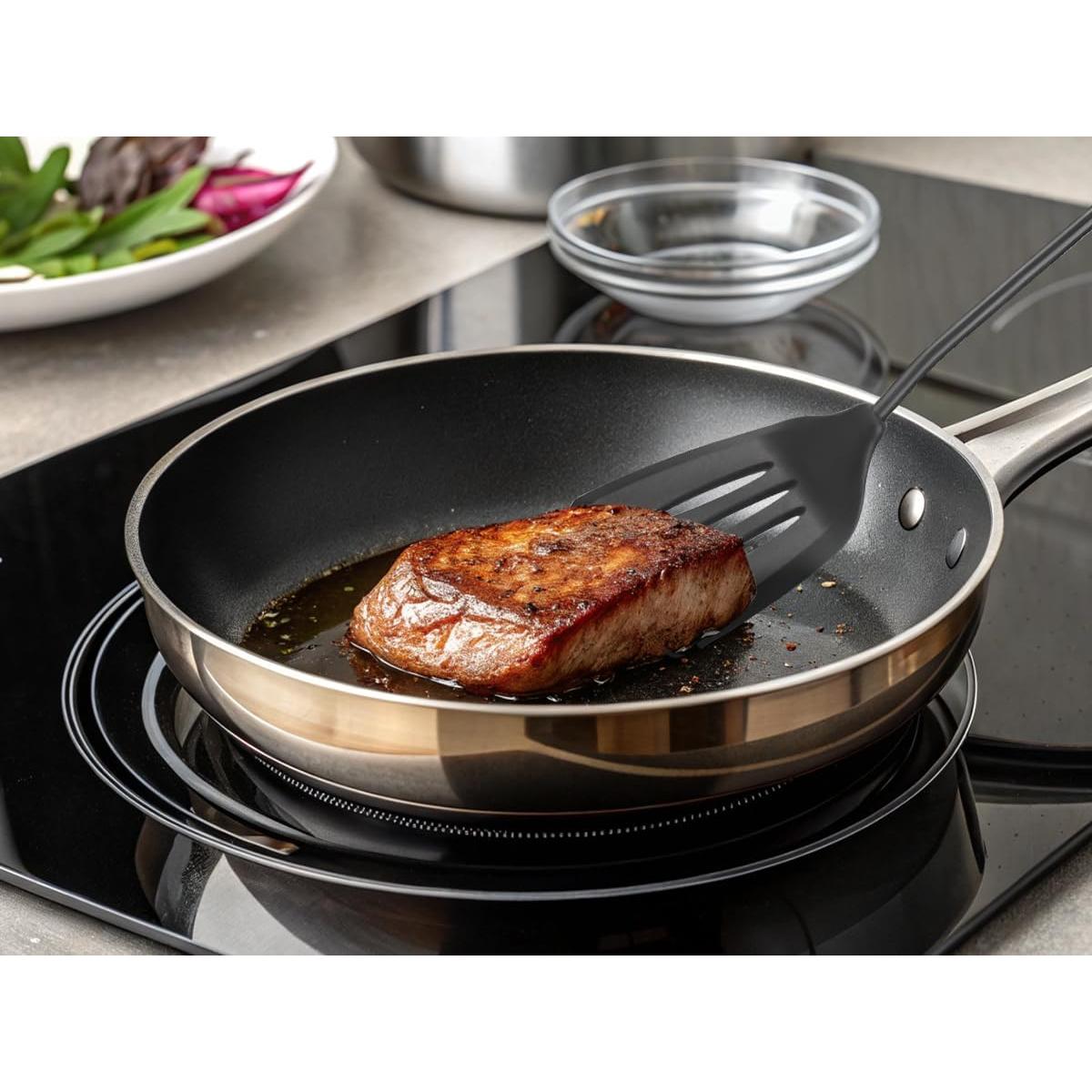 Juego de Espátulas de Silicona FJNATINH - Utensilios de Cocina 2 Piezas