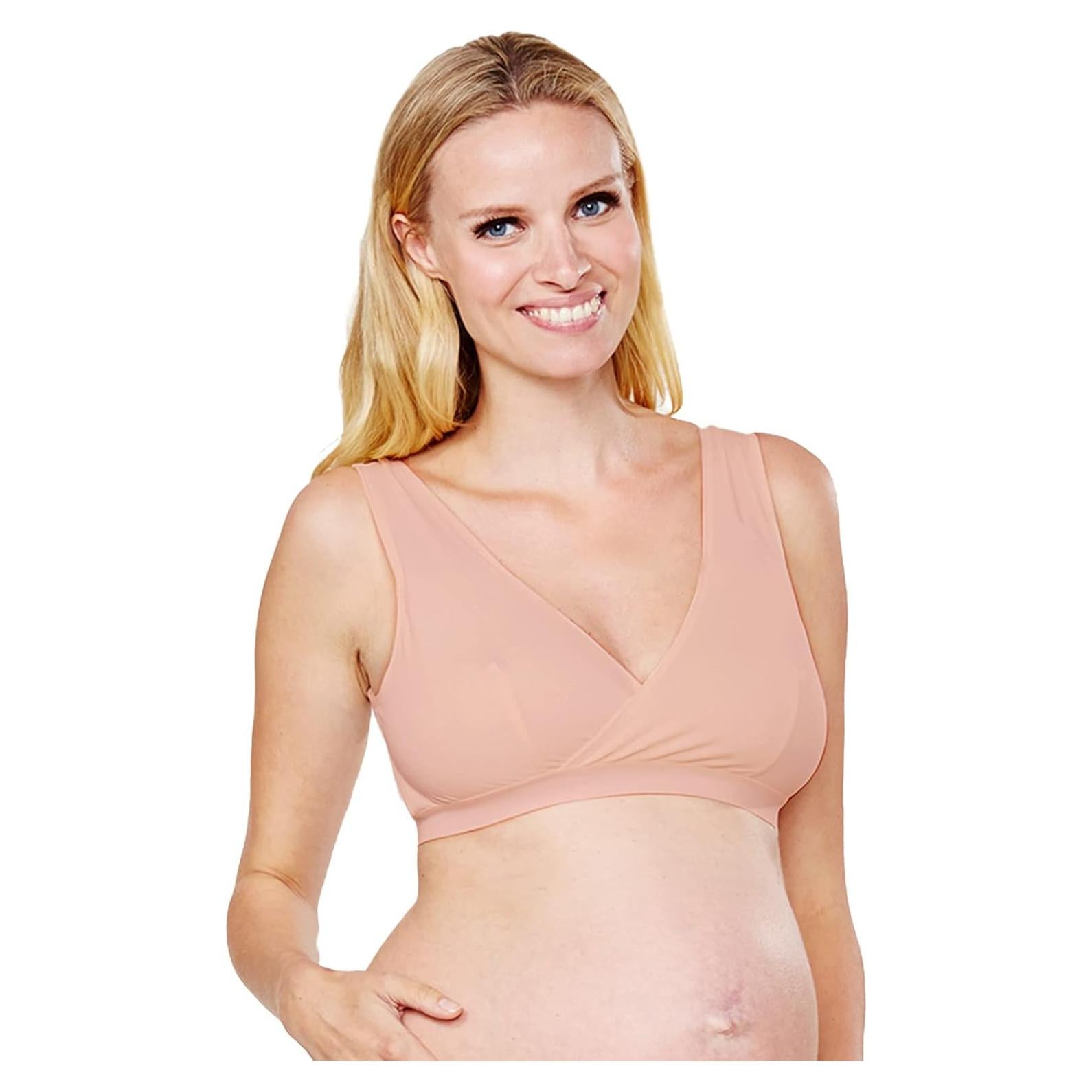 Sujetador de Lactancia Mamaway Breezy Crossover Rosa Pequeño