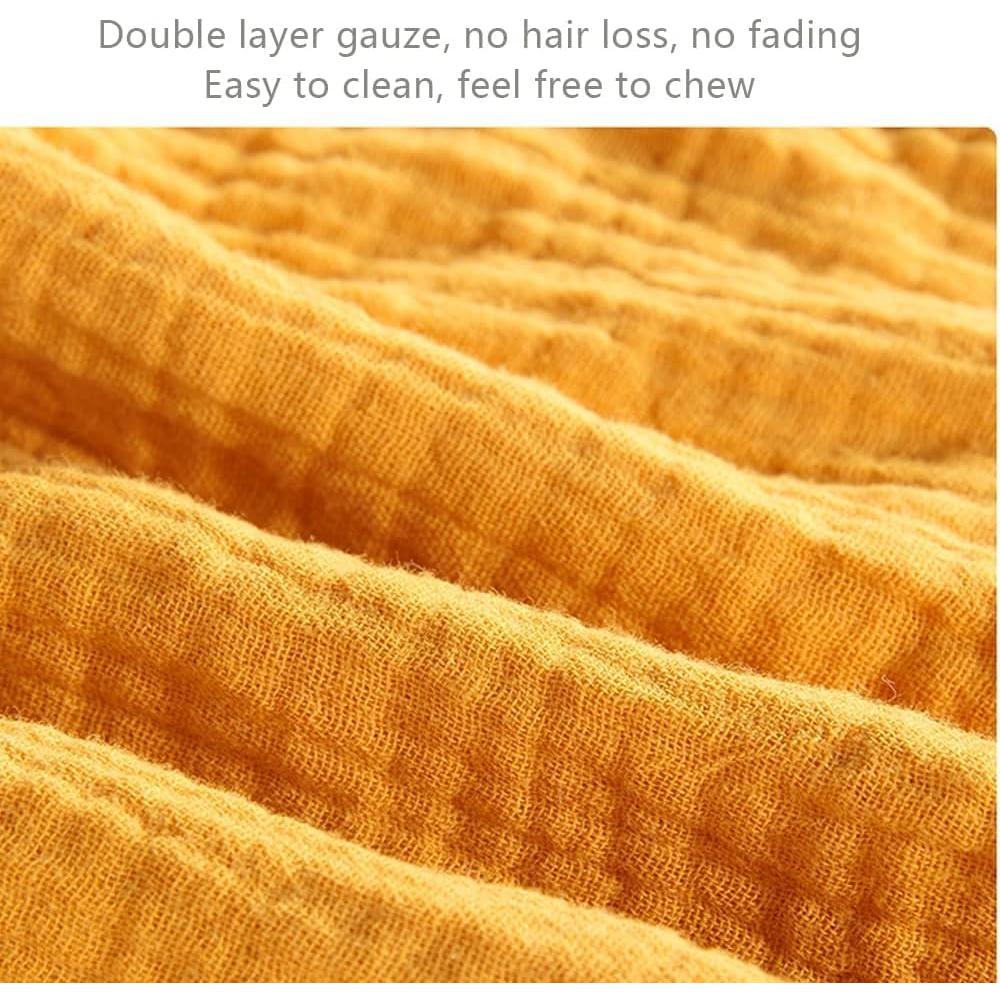 Manta de Muselina de Algodón Orgánico PEIPEIWU Conejo Azul