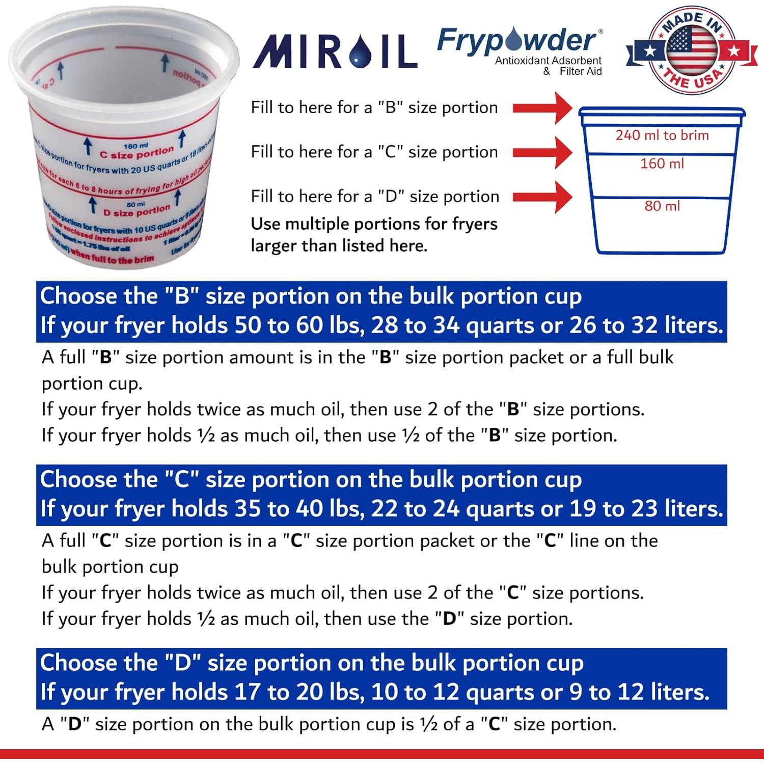 MirOil L106 Polvo Estabilizador de Aceite 8 Galones