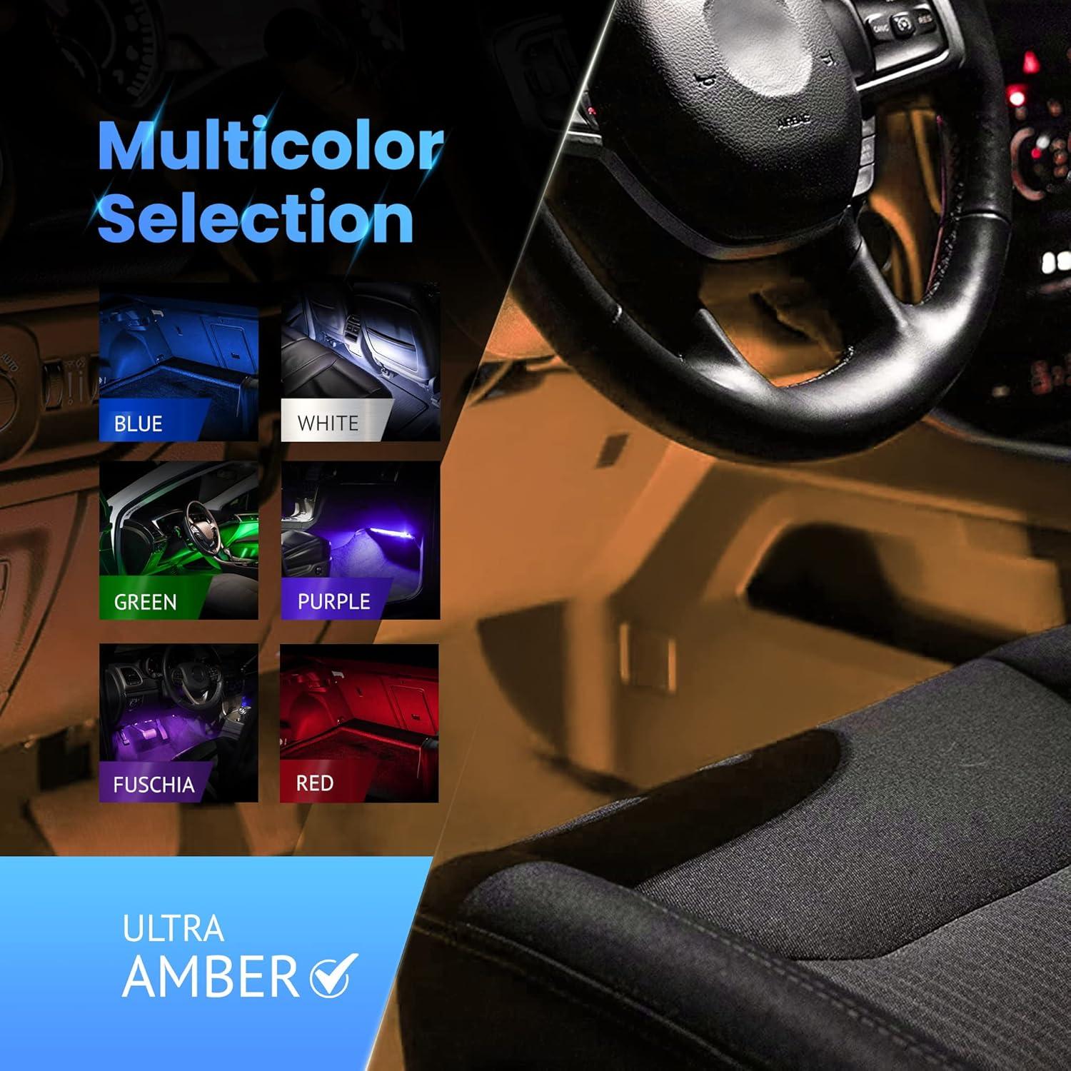 Kit de Tiras LED Ultra Ligeras Alpena 30.48 cm Ámbar 12V