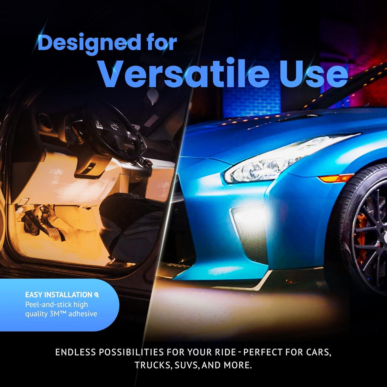 Kit de Tiras LED Ultra Ligeras Alpena 30.48 cm Ámbar 12V