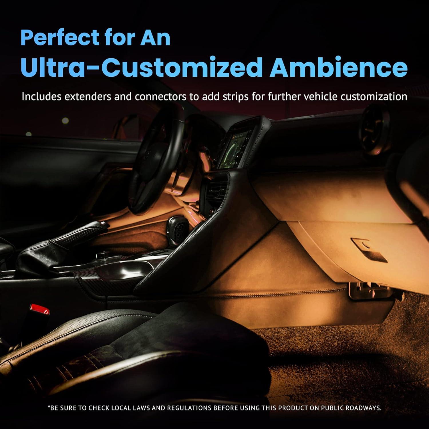 Kit de Tiras LED Ultra Ligeras Alpena 30.48 cm Ámbar 12V