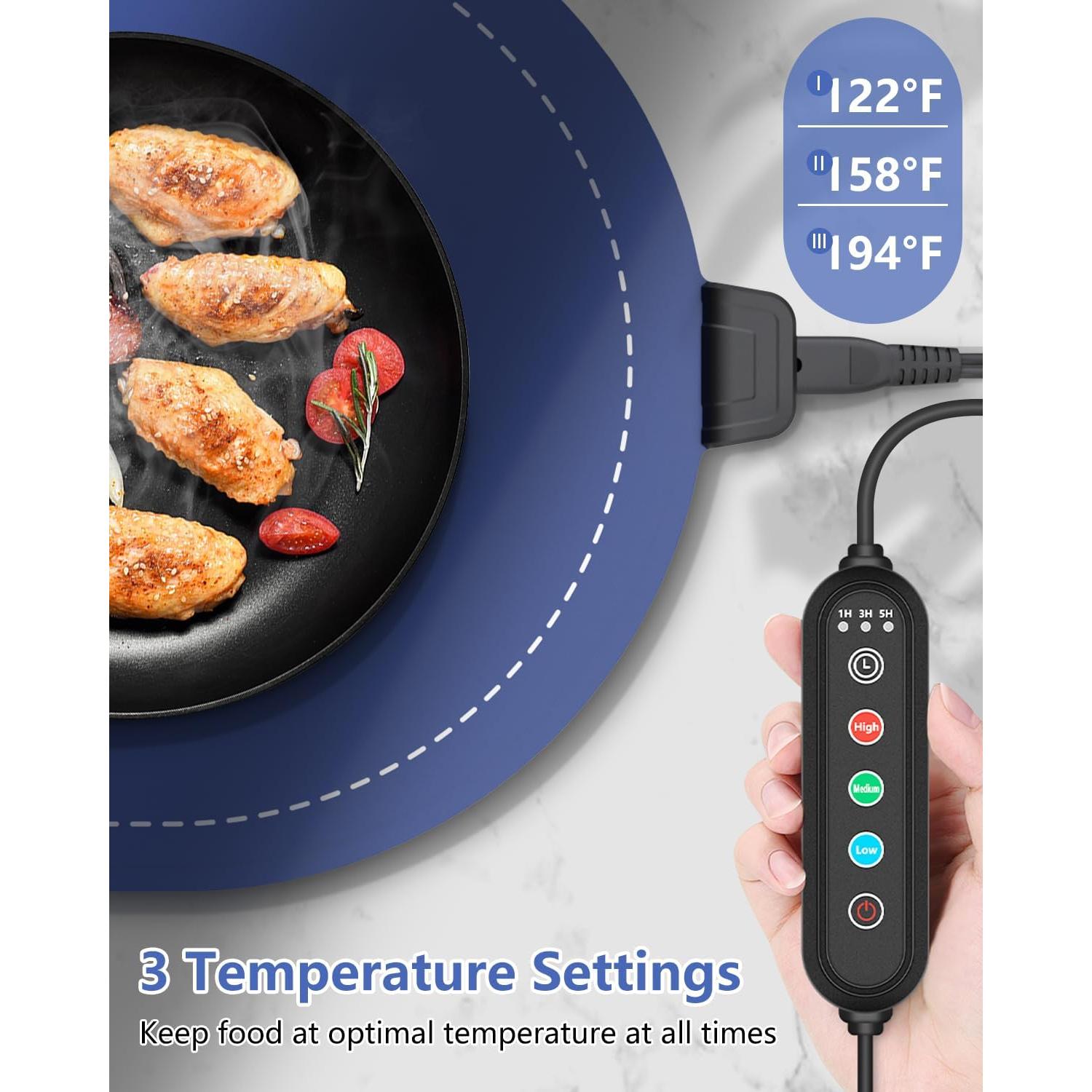 Alfombrilla Calentadora de Comida Extra Grande Seenlast 91x38cm