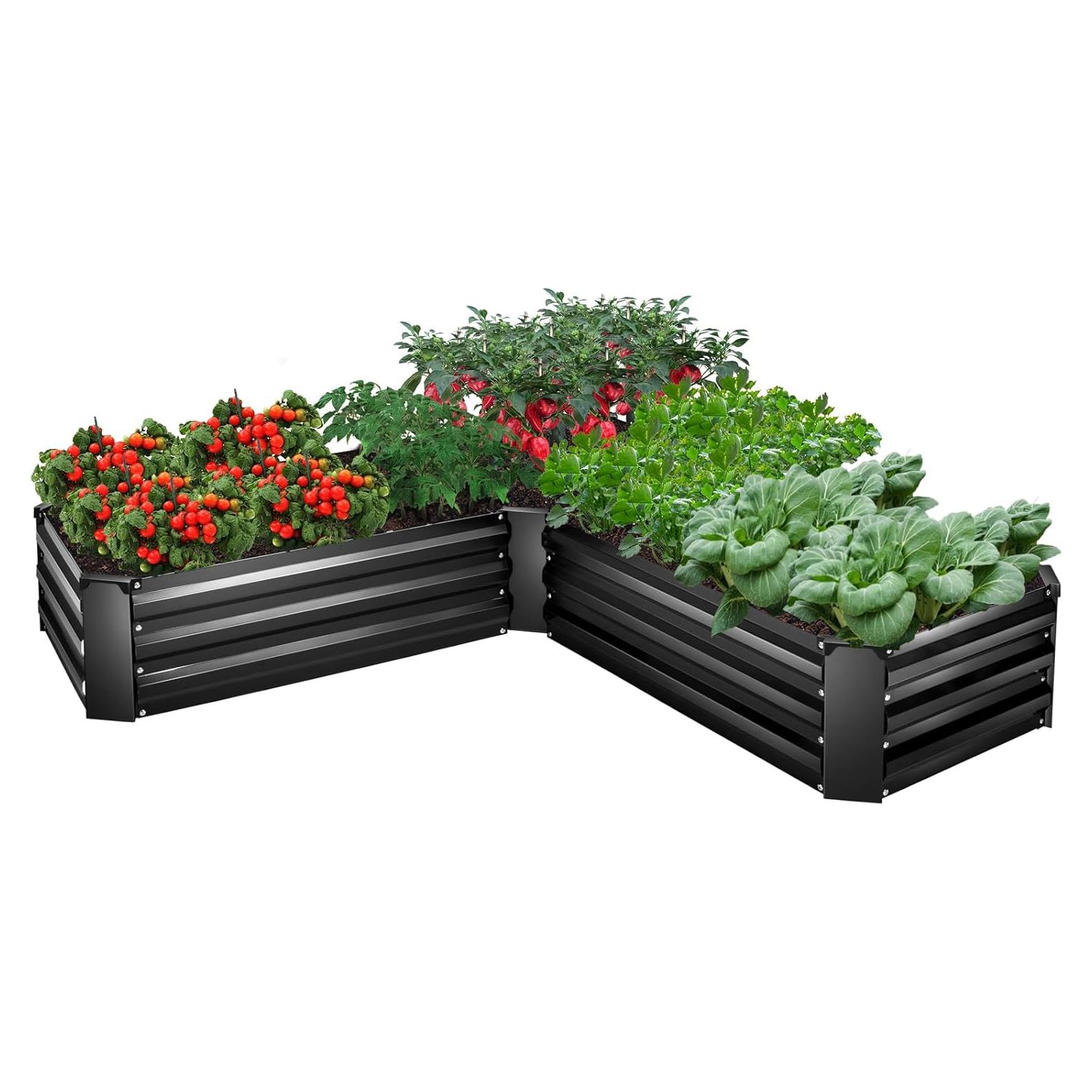 Kit de Jardín Elevado EDOSTORY 5x5x0.3m Acero Galvanizado